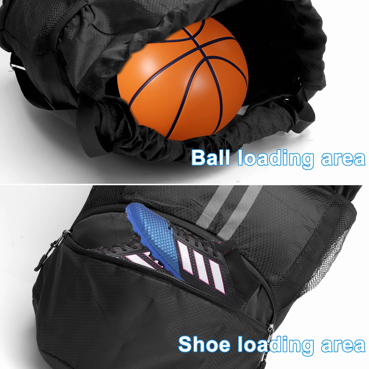 Plecak sportowy wodoszczelny dry bag z kieszenią na buty