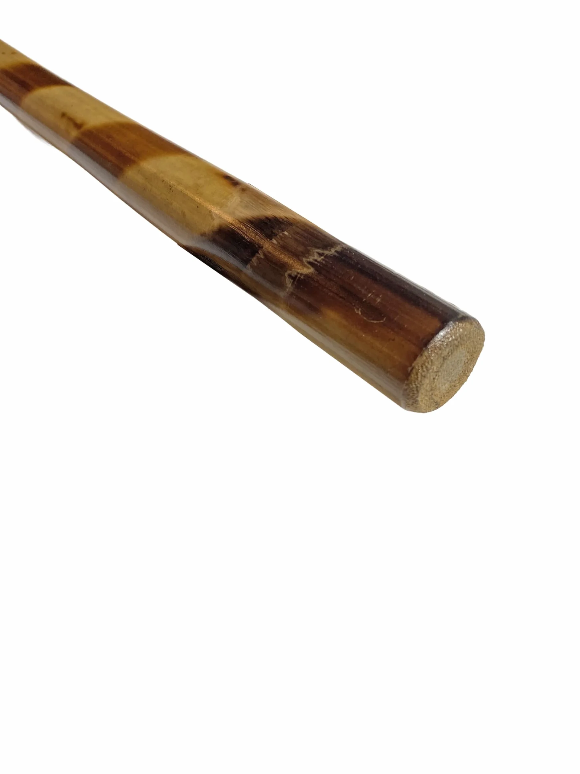 Escrima Kij 65 cm – rattanowy jasny, wzór tygrysa, nieobrany, Safety – Kali Arnis Stick drążek treningowy