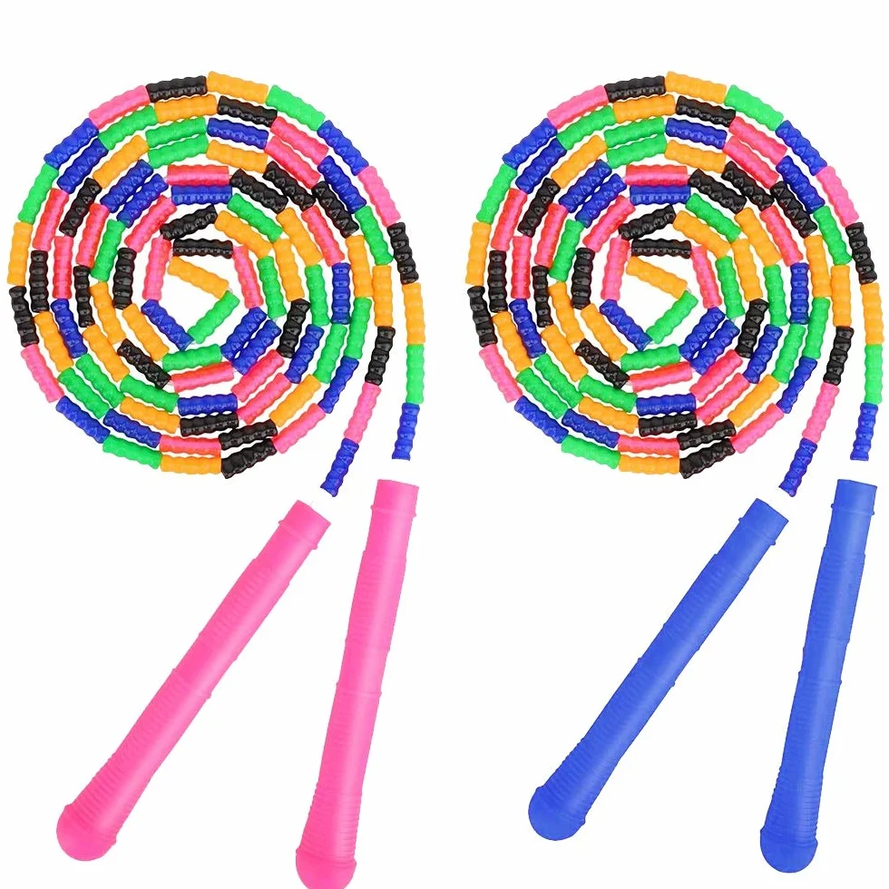 Adjustable Soft Beaded Jump Rope for Men Women Children Workout