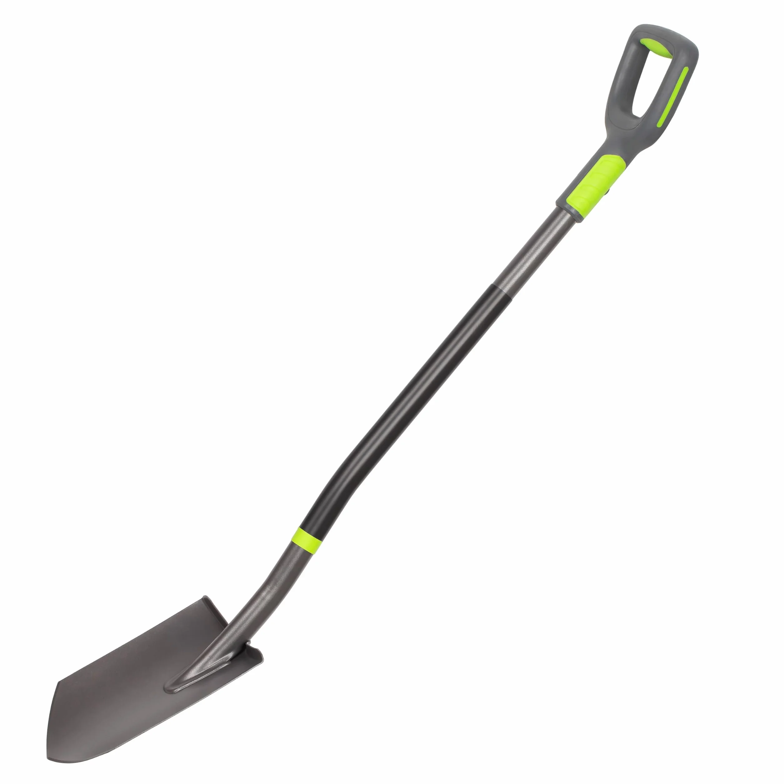 Mivos Profesjonalny Szpadel Spiczasty z Hartowanej Indukcyjnie Stali Borowej - 121 cm - Wzmocniona Konstrukcja - Ergonomiczny - Ostry Szpadel Budowlany Ogrodowy - Wyprodukowany w Polsce