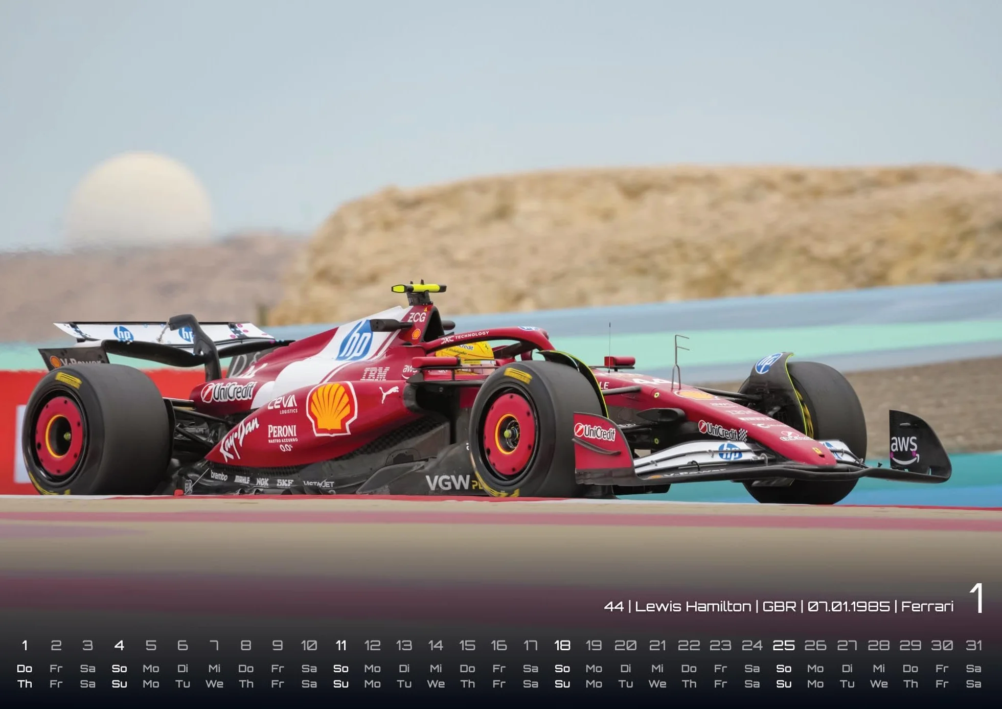 Formel 1 - Grand Prix - 2026 - F1 Kalender DIN A3: Der Wandkalender für alle Fans der Königsklasse auf vier Rädern für das Jahr 2026 im Format DIN A3 (ca. 42 x 30 cm)!