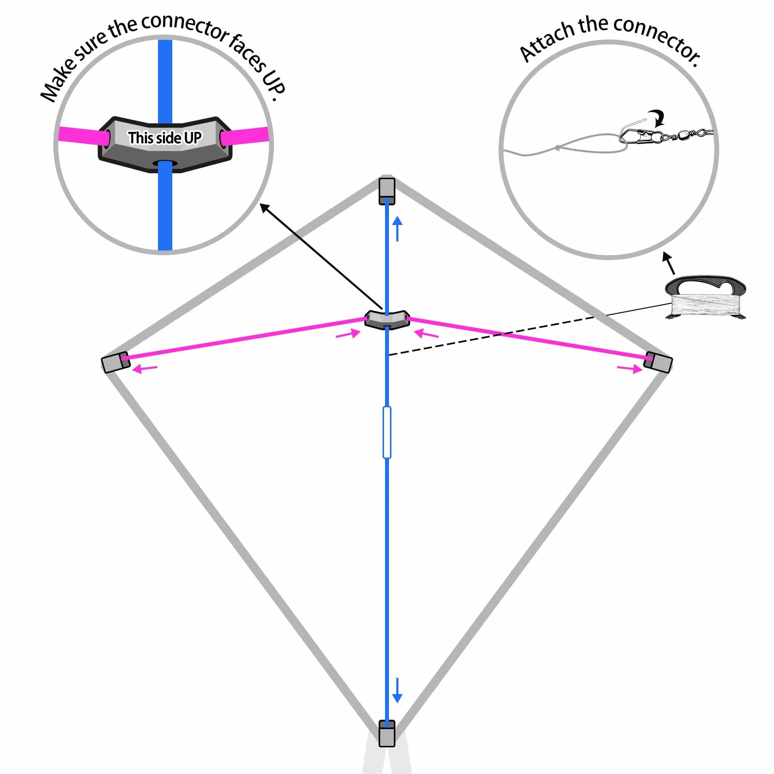 Simxkai Vibrant Diamond Kite Trio - kolorowy zestaw Easy-Fly do zabawy na świeżym powietrzu