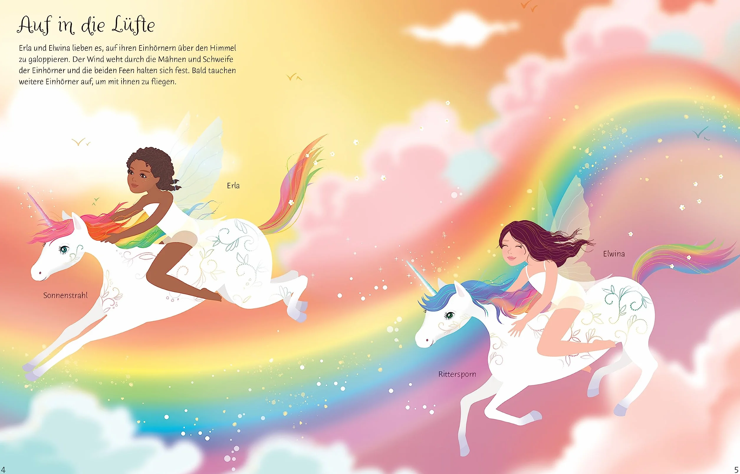 Mein Anziehpuppen-Stickerbuch: Regenbogen-Einhörner: Stickerheft mit über 330 Anzieh-Stickern, davon viele mit Glitzer - Stickervergnügen ab 5 Jahren