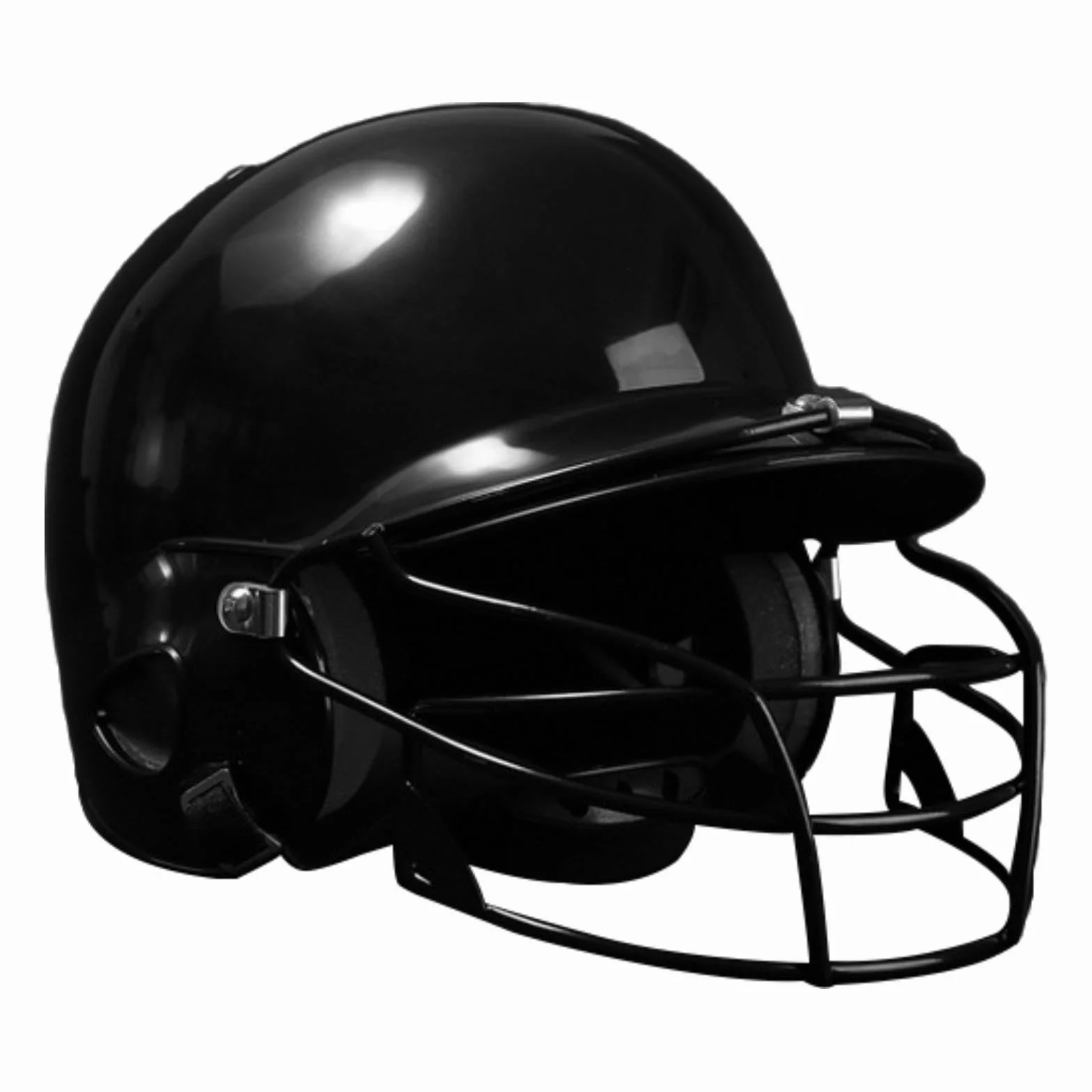 Kask baseballowy z maską na twarz czerwony 31x21x21 cm