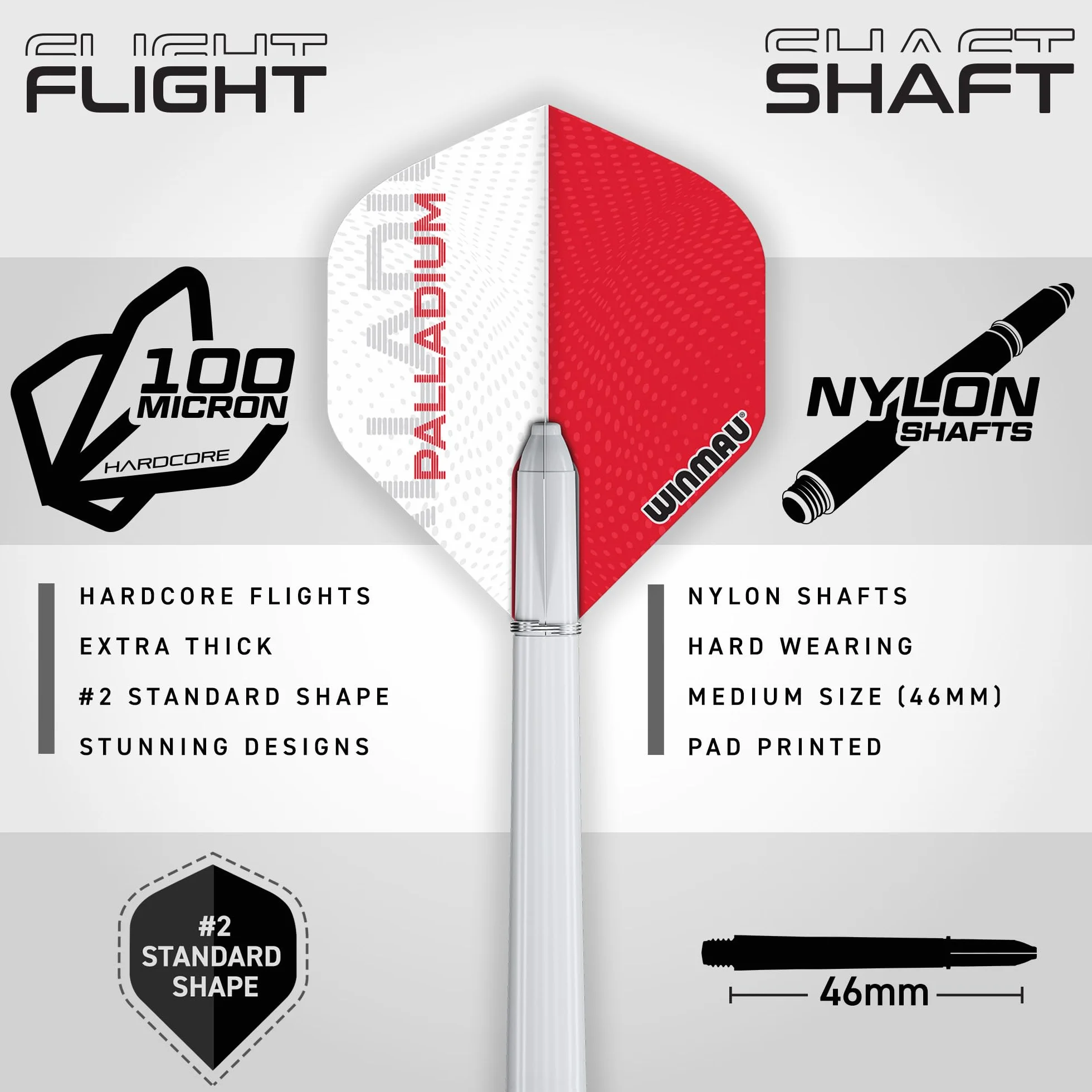WINMAU Profesjonalny zestaw rzutek zawiera tarczę do darta Diamond Plus Bristle - czarna szafka - 2 zestawy rzutek - oficjalna linia Oche