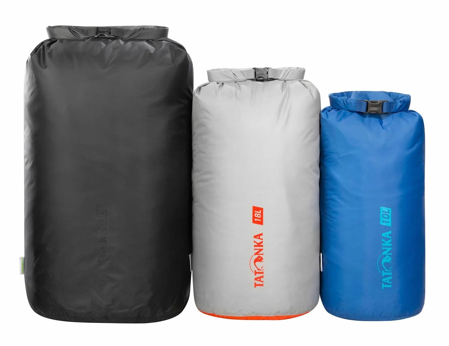 Tatonka Dry Sack zestaw 3 (10 l / 18 l / 30 l) wodoszczelne worki z poliestru z recyklingu