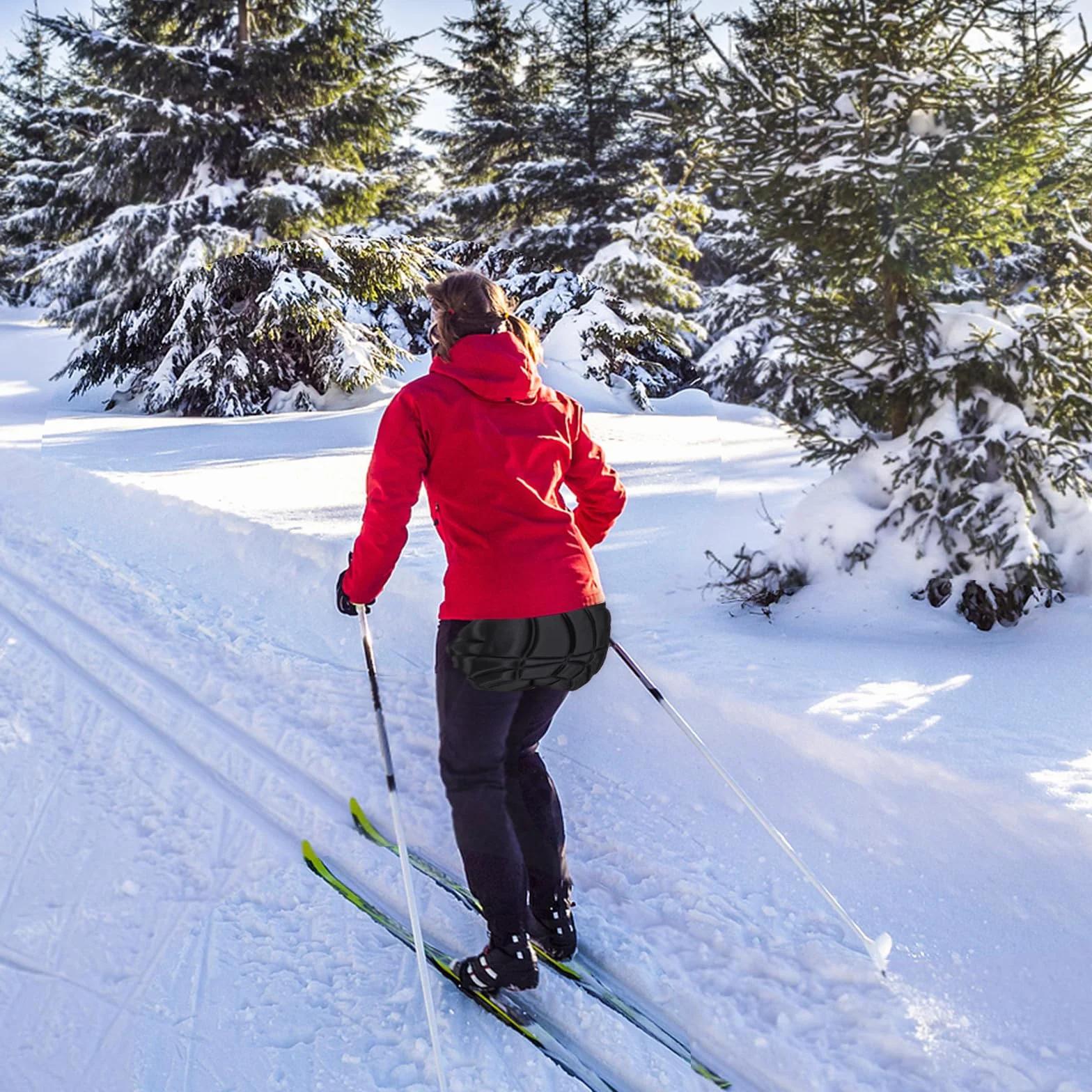 FUOYLOO Ochraniacz Bioder i Ochraniacze Pośladki Lodowisko i Snowboard Uniwersalne Ochraniacze Upadki dla Dorosłych i Chłopiec Dziewczynka Trwałe Zabezpieczenie Podczas Jazdy Łyżwach i