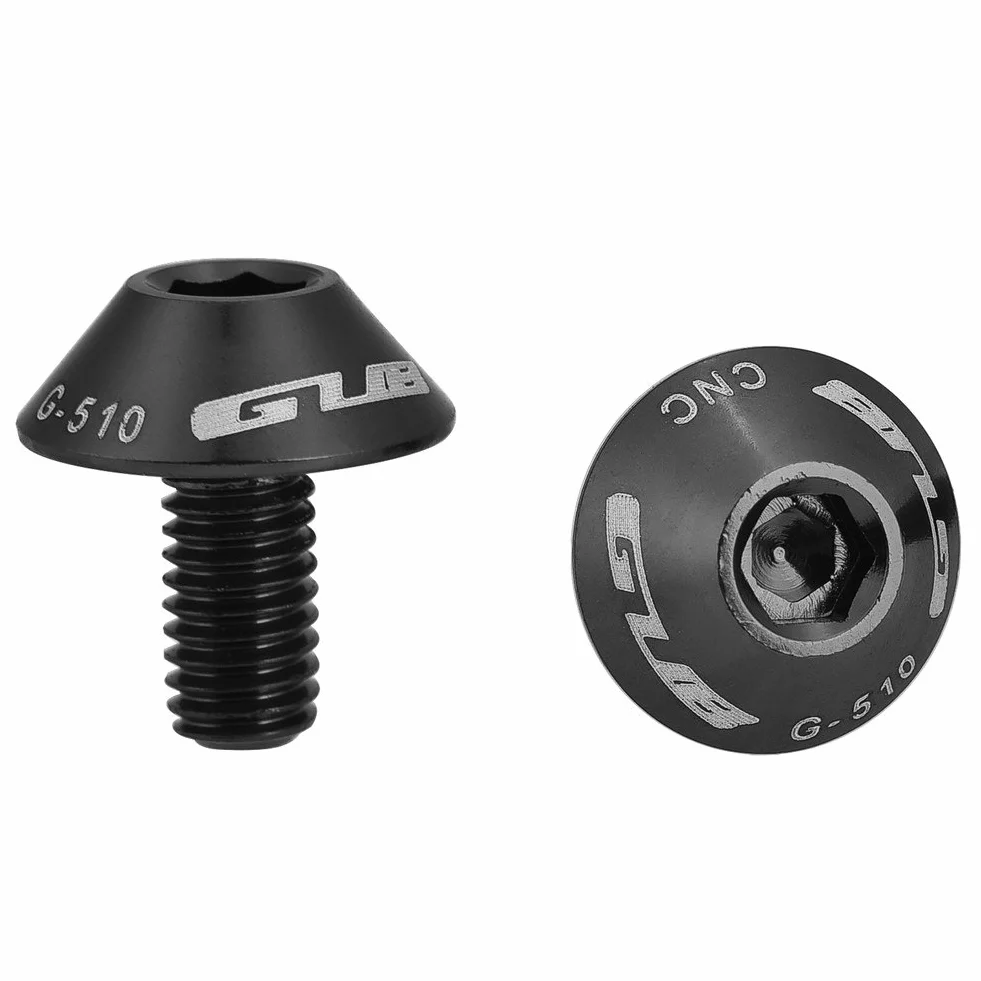 Aramox Śruba uchwytu na bidon rowerowy, M5 x 12mm, stop aluminium, czarna, 2 sztuki