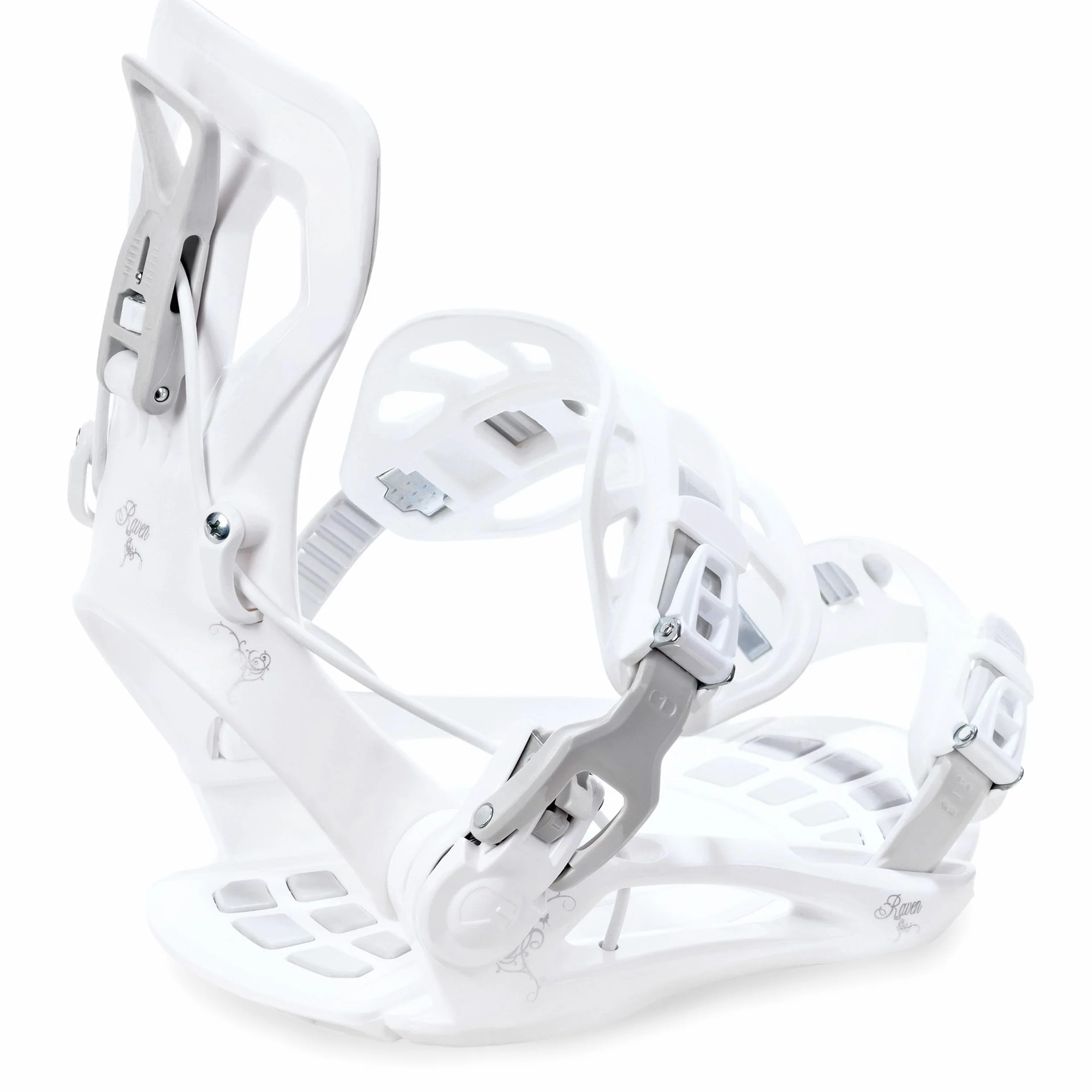 RAVEN Wiązanie snowboardowe Fastec FT360 (M, białe)