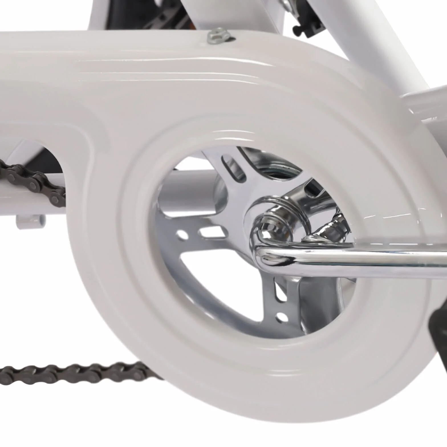 Rower trójkołowy dla dorosłych 24″ składany 7 biegów LED kosz