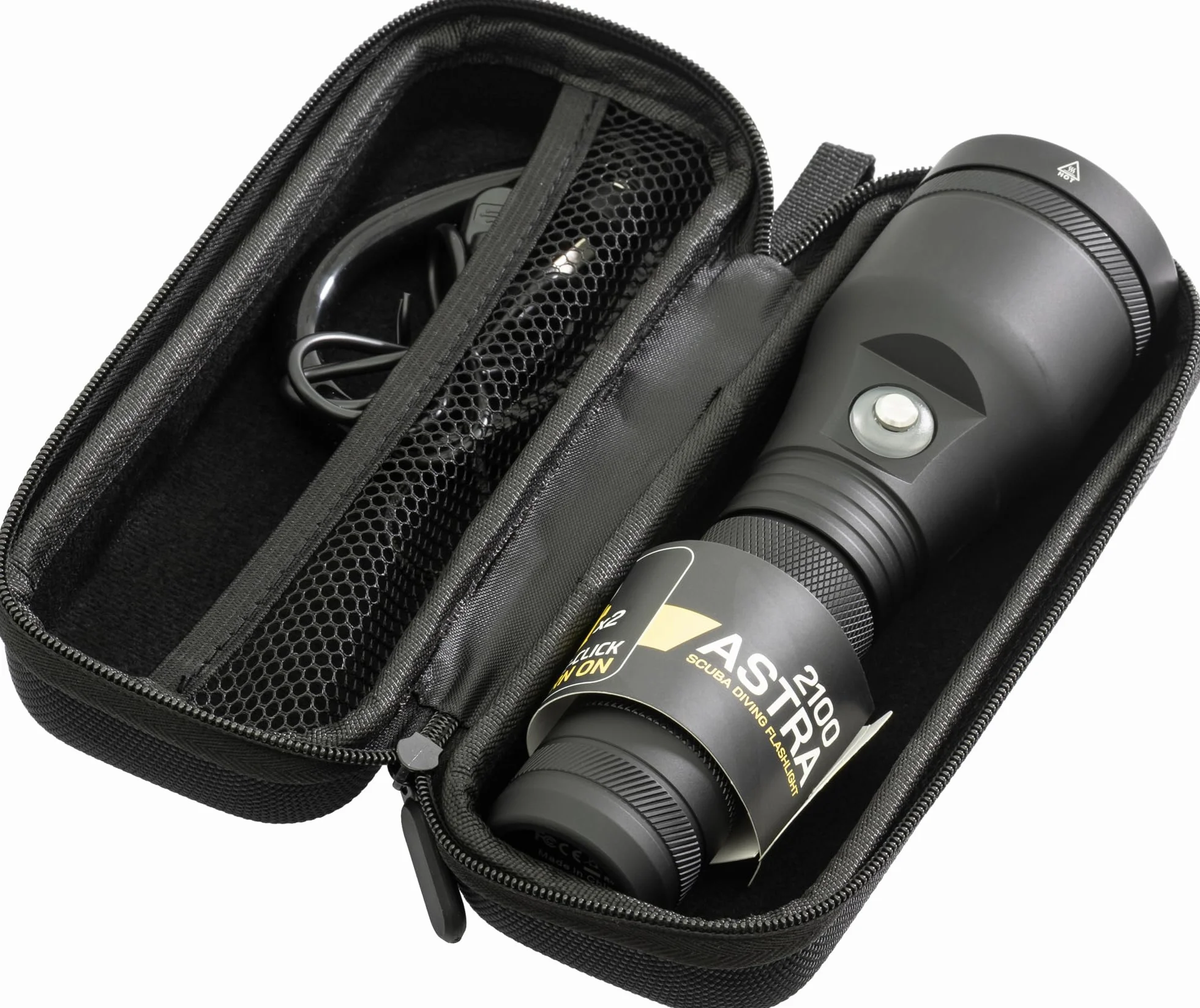 CRESSI Astra 2100 latarka podwodna LED 2100 lumenów wodoodporna IPX8 100 m czarna