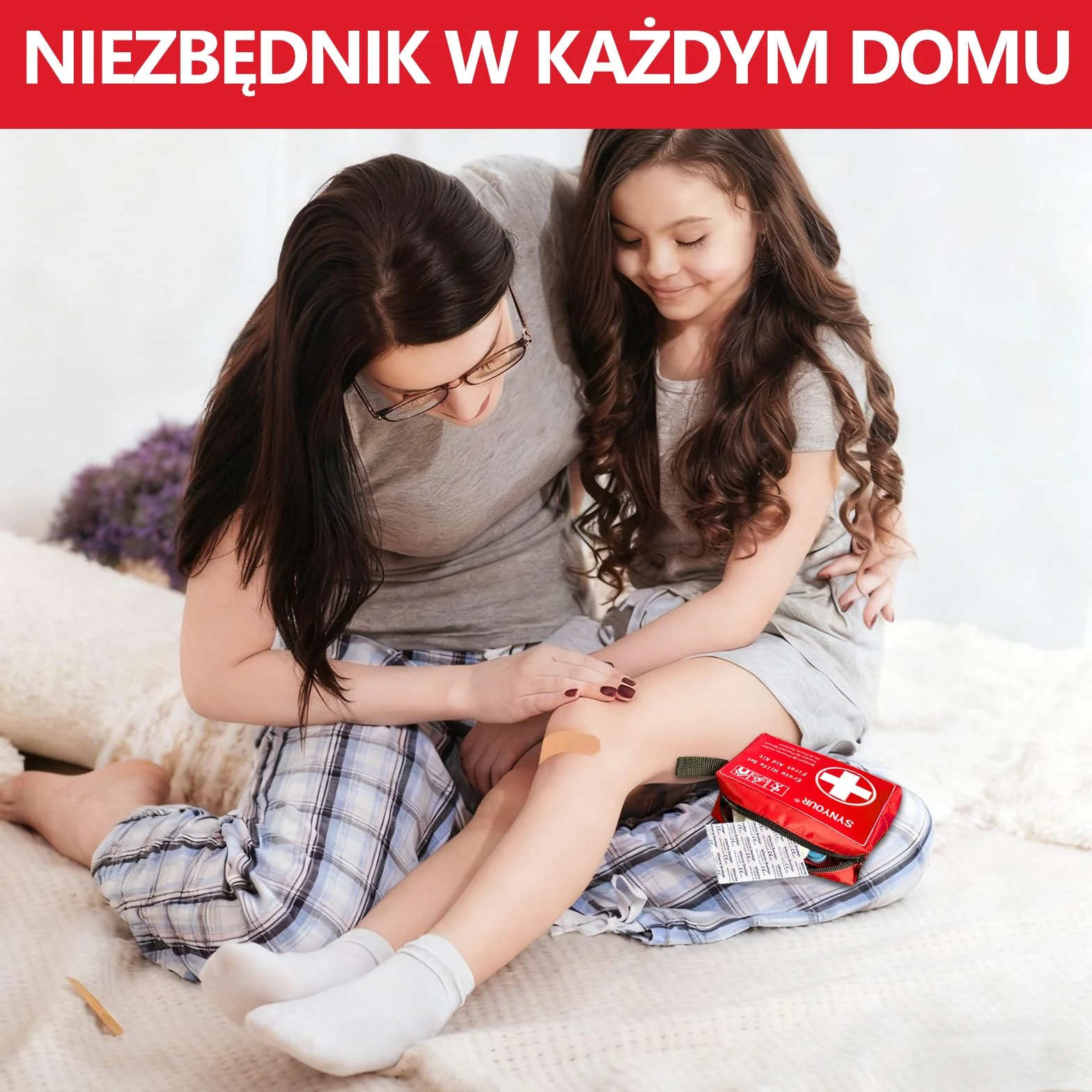 Mini Zestaw Pierwszej Pomocy 80 Sztuk Apteczka Turystyczna Samochodowa Podróżna