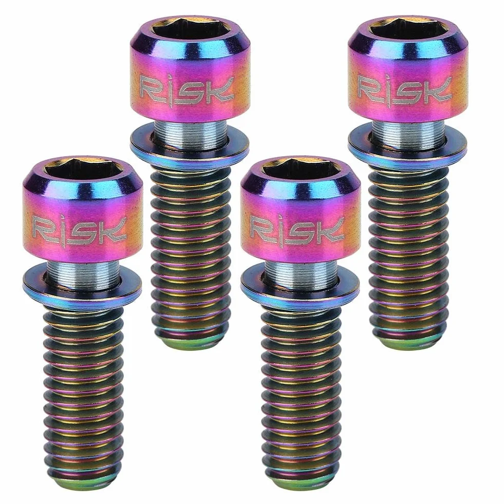 4 szt. M6x18mm Hamulec tarczowy z hamulcem tarczowym Stała śruba ze śrubą z łbem do hamulca tarczowego do rowerów ślizgowych