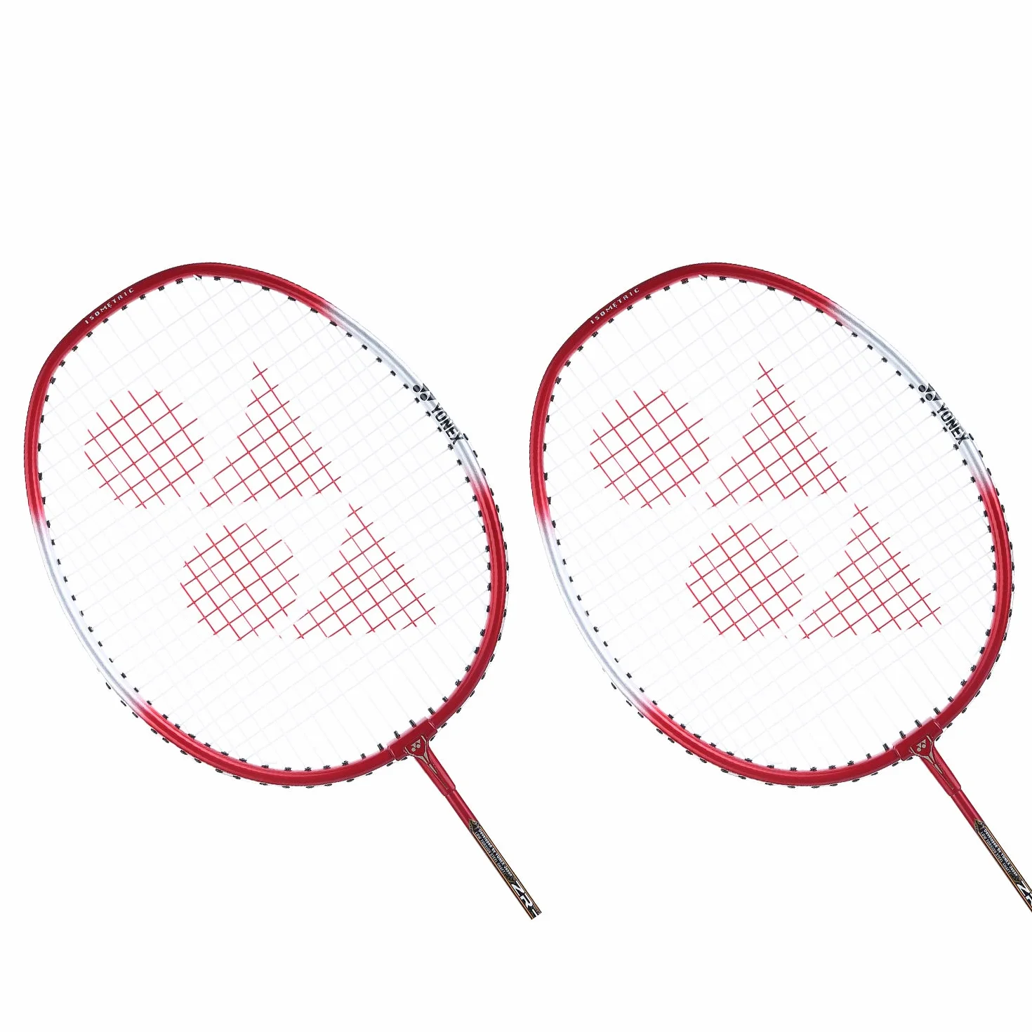 Yonex Lekka aluminiowa rakieta do badmintona ZR 100 z pełną osłoną, zestaw 2 szt. | Wyprodukowano w Indiach