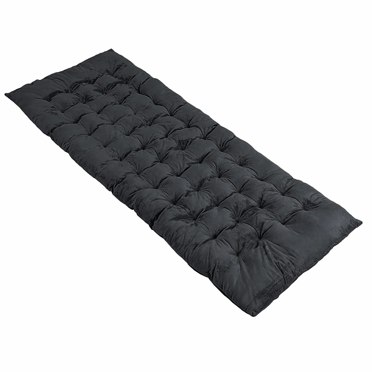 GOPLUS Nakładka na leżak ogrodowy 190 x 70 x 7 cm, nakładka na leżak polowy, bawełniana nakładka na łóżko polowe, łap z 4 taśmami mocującymi do leżaka i leżaka