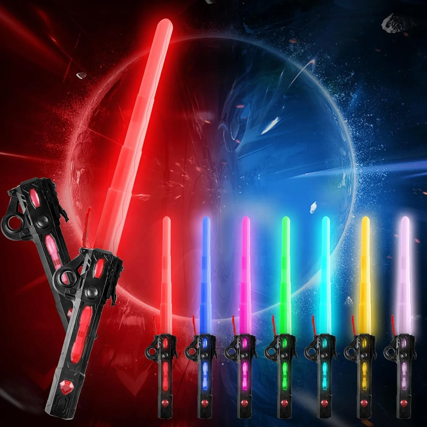 Star Wars Teleskopowy Miecz Świetlny dla Dzieci 7 Kolorów Zabawka Cosplay