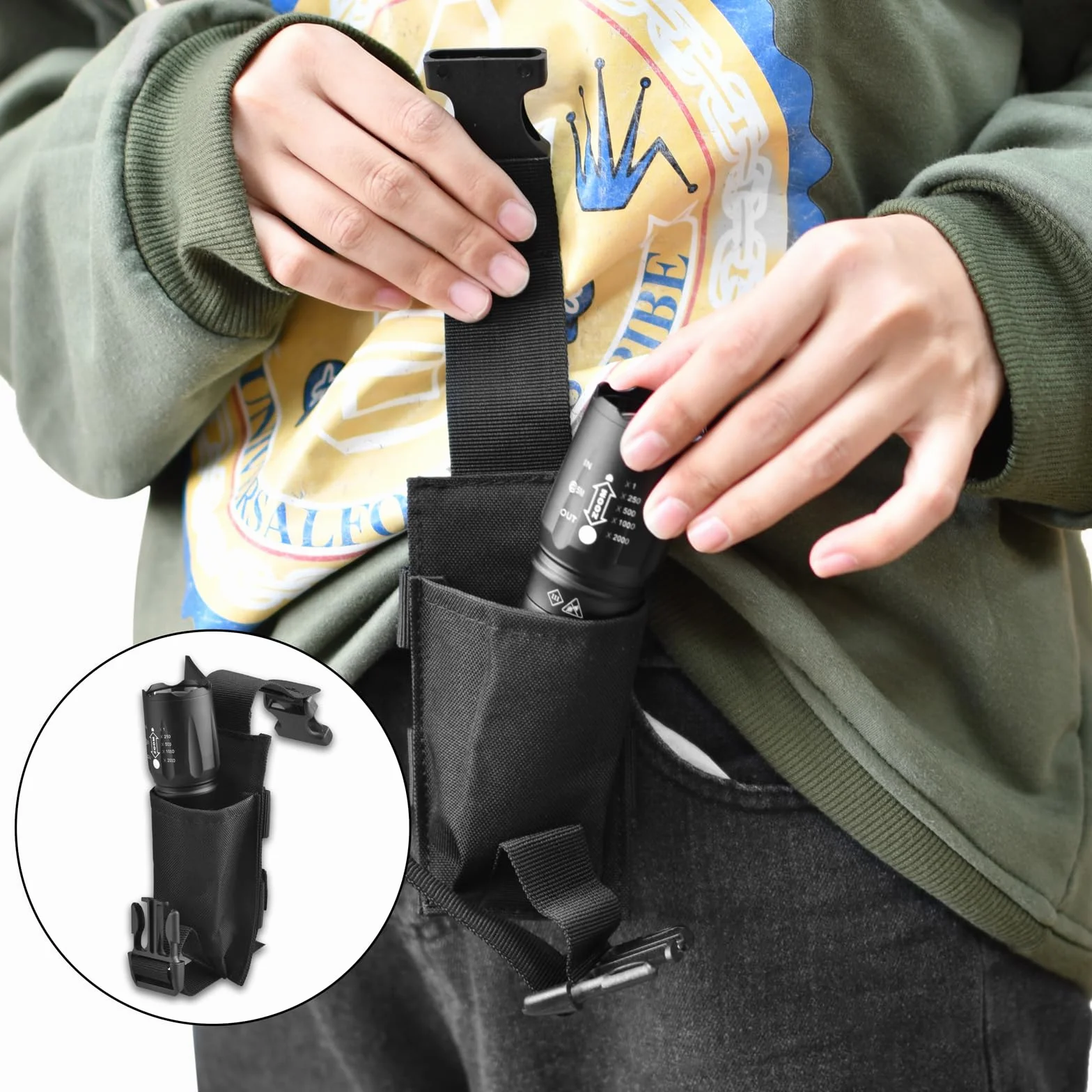 TRIWONDER Taktyczna kieszeń Molle wojskowa torba na pasek EDC dodatkowa kieszeń na plecak