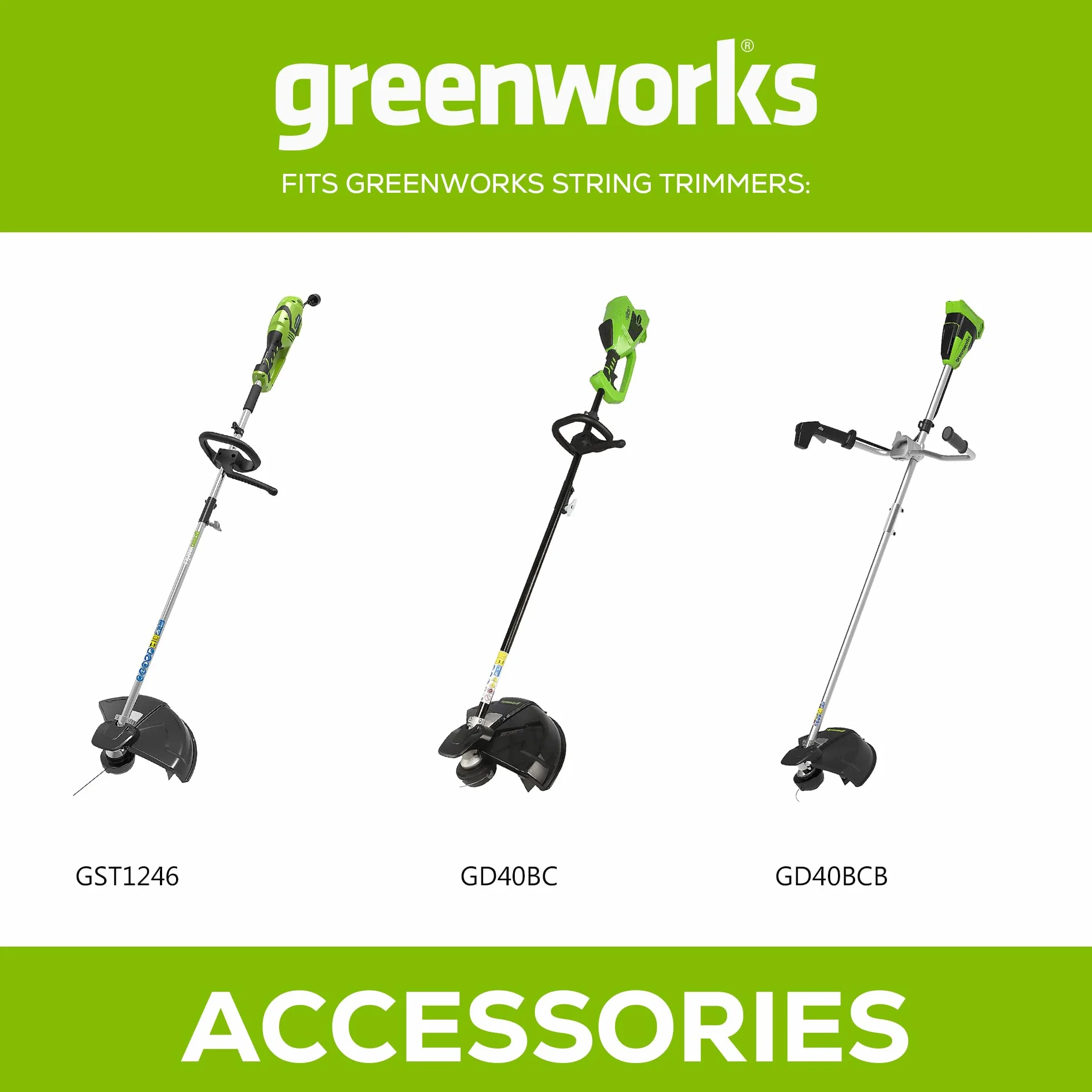 Greenworks Głowica żyłkowa do podkaszarki (pasująca do wszystkich podkaszarek od Greenworks)