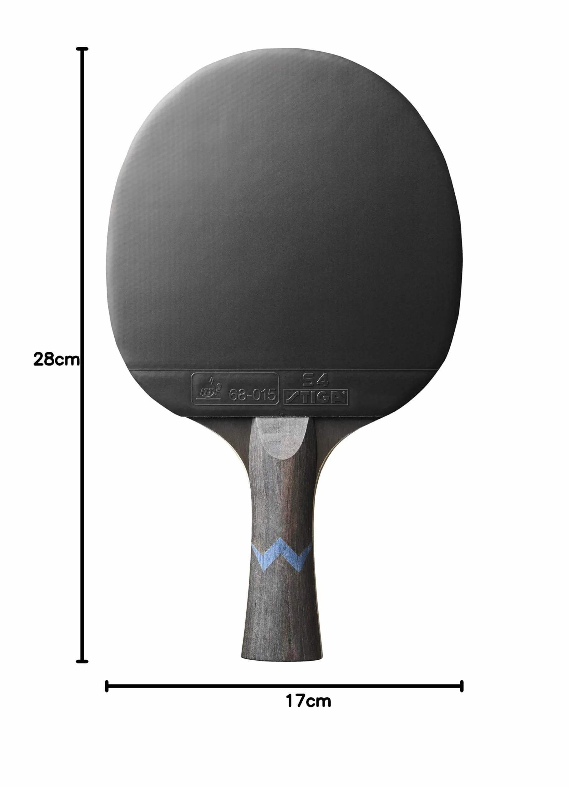 Stiga Uniseks Royal Four Star 1214-2818-01 Rakietka do Tenisa Stołowego, Czerwony/Czarny