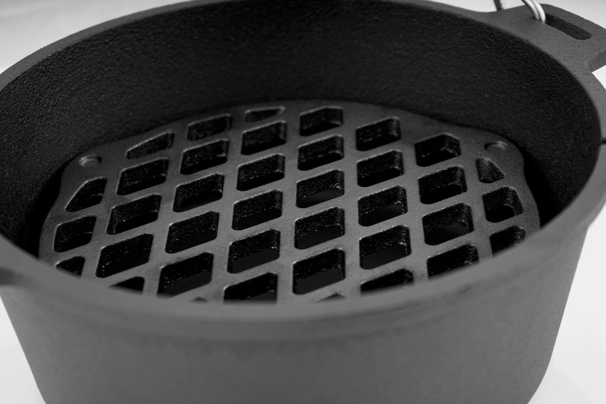 BBQ-Toro Żeliwny ruszt | wkładka do kociołka typu Dutch Oven (Ø 22 cm | do 4,5 QT Dutch Oven)