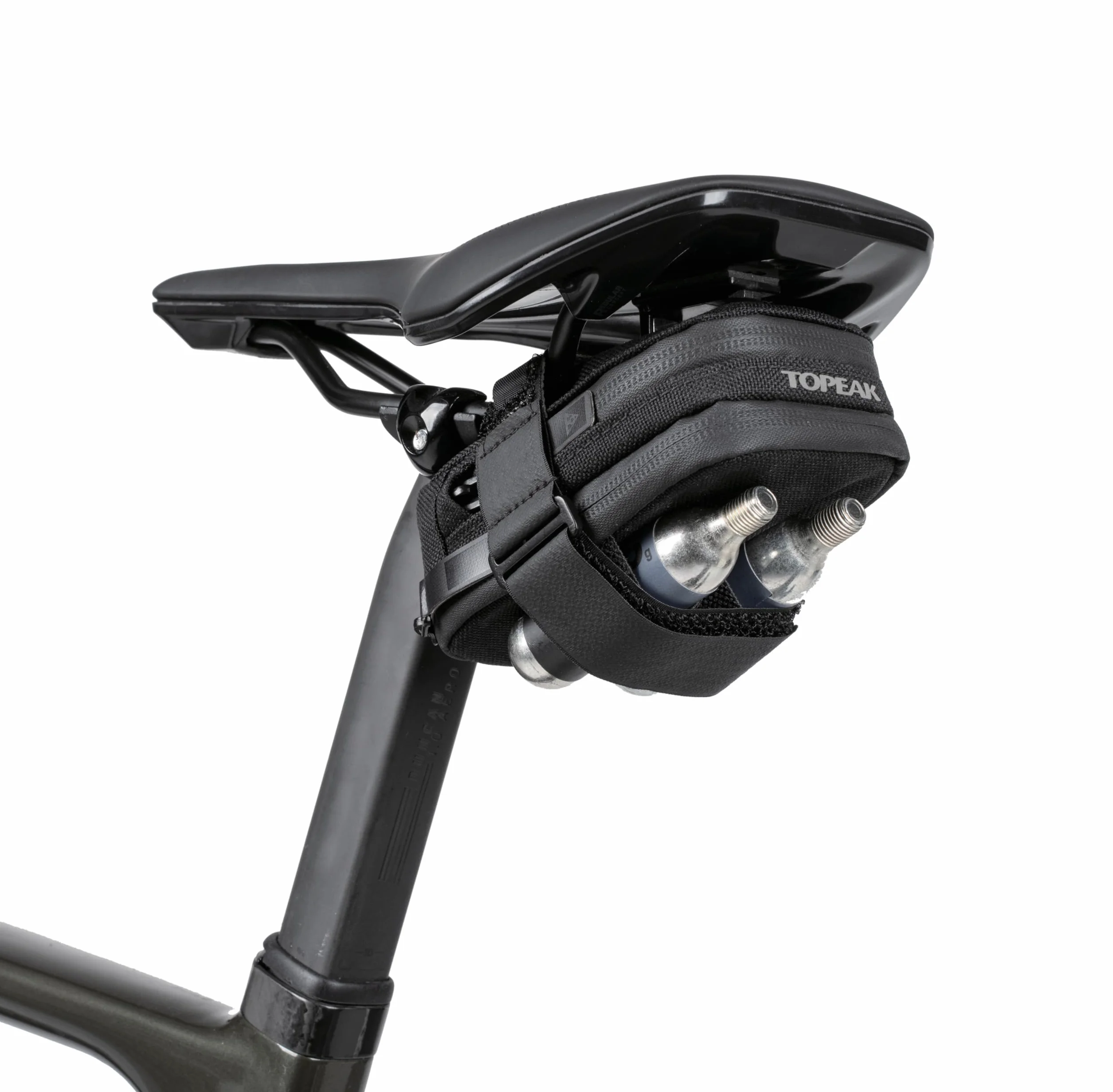 Topeak Elementa Seatbag Pro z istotnym Atrezzi, czarna
