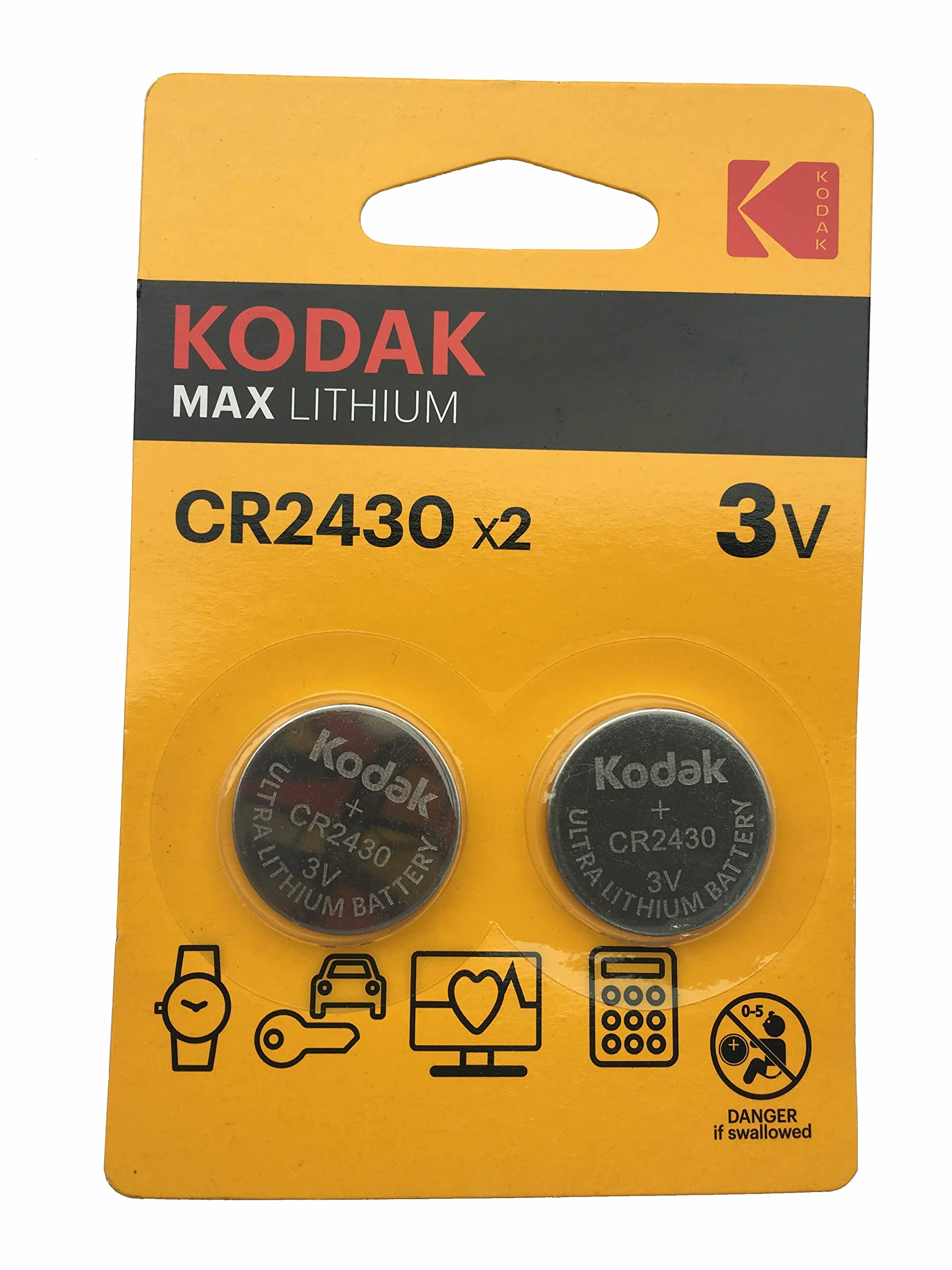 CR2430 lithium button cell battery