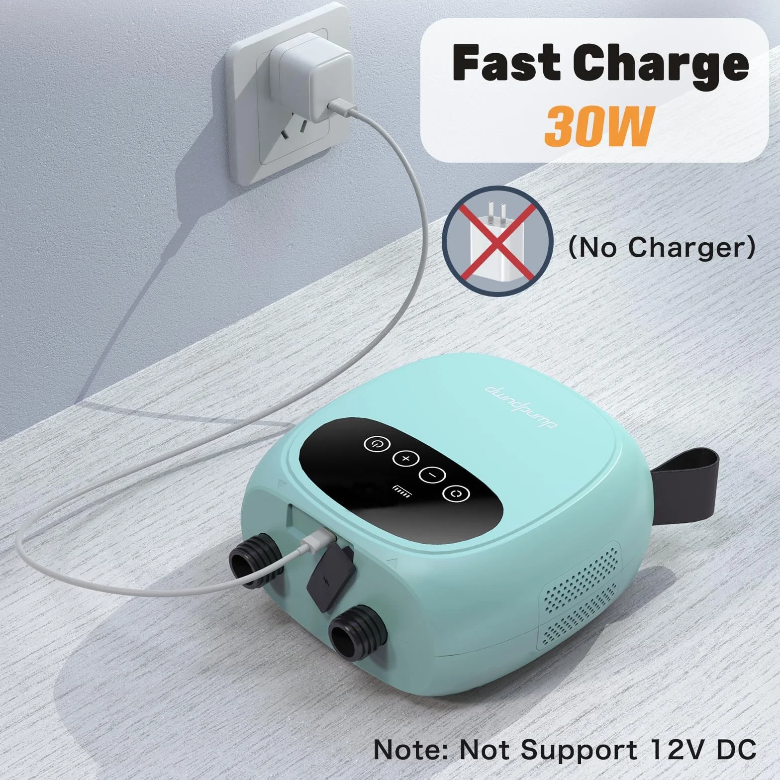 dwndpump Pompka SUP, Pompe électrique pour paddle board, rechargeable 20 PSI pour SUP, gonflage et dégonflage à deux niveaux, pompe électrique pour kayaks, ailes à vent, SUP