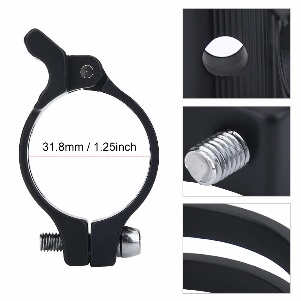 Zacisk przerzutki rowerowej 31,8 mm/34,9 mm stop aluminium przednia przerzutka