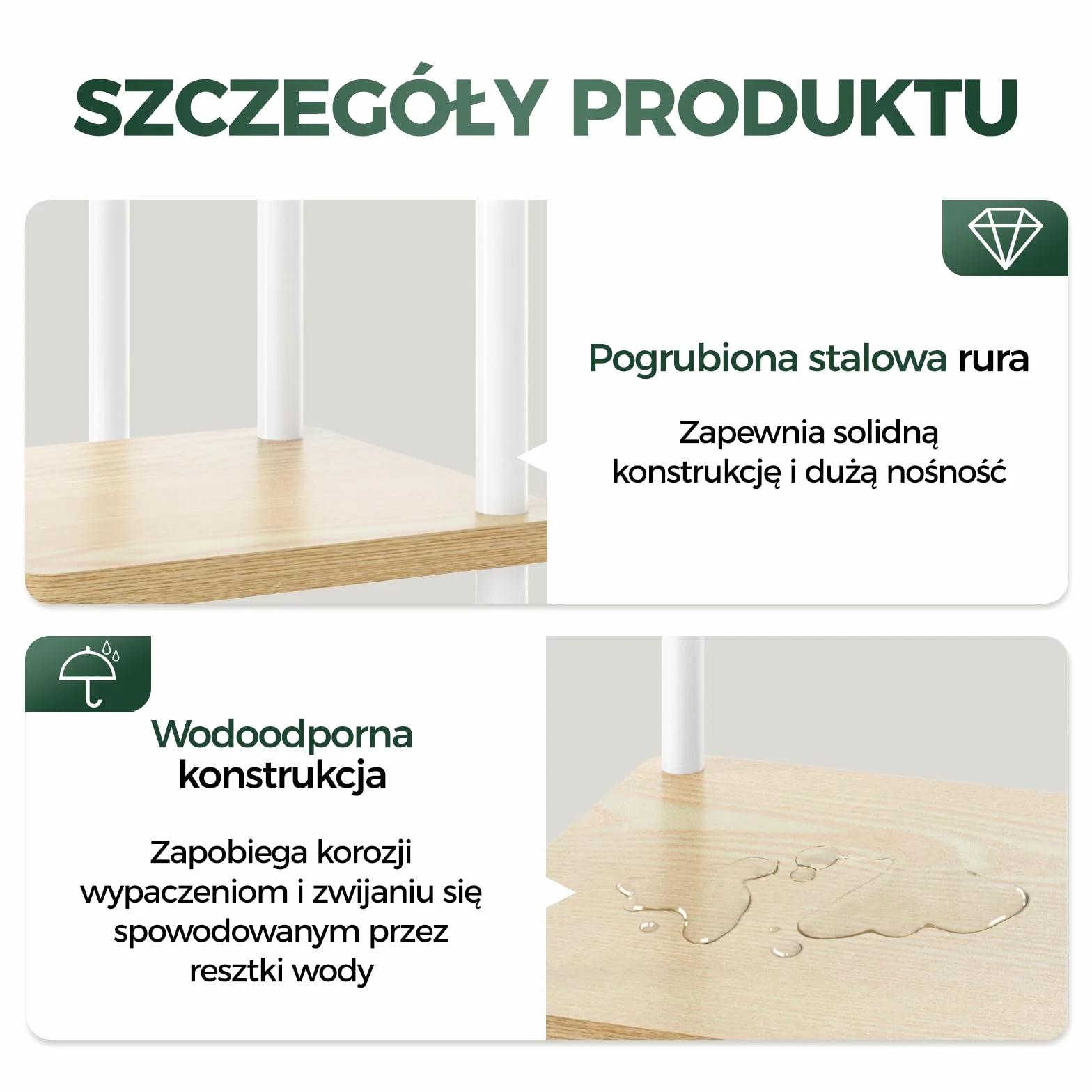 Bamworld Stojak na rośliny i kwiaty, do użytku wewnątrz i na zewnątrz, 6 poziomów, dekoracja do sypialni i balkonu