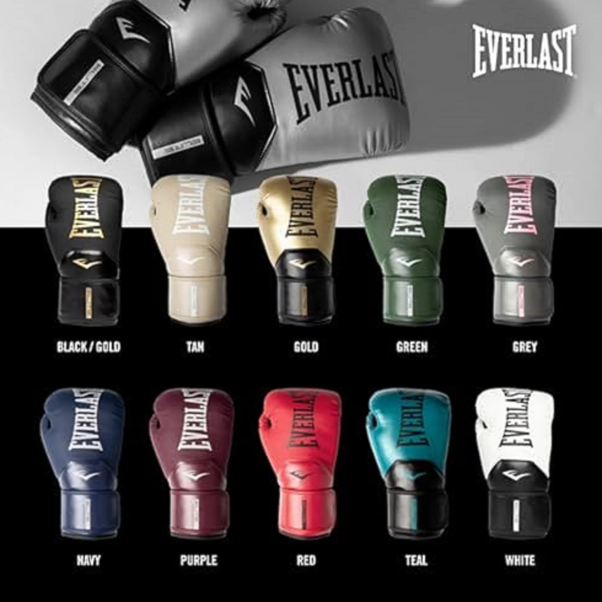 Everlast Pro Style Elite Ćwiczenia treningowe rękawice bokserskie do sparingów, ciężkich toreb i rękawiczek