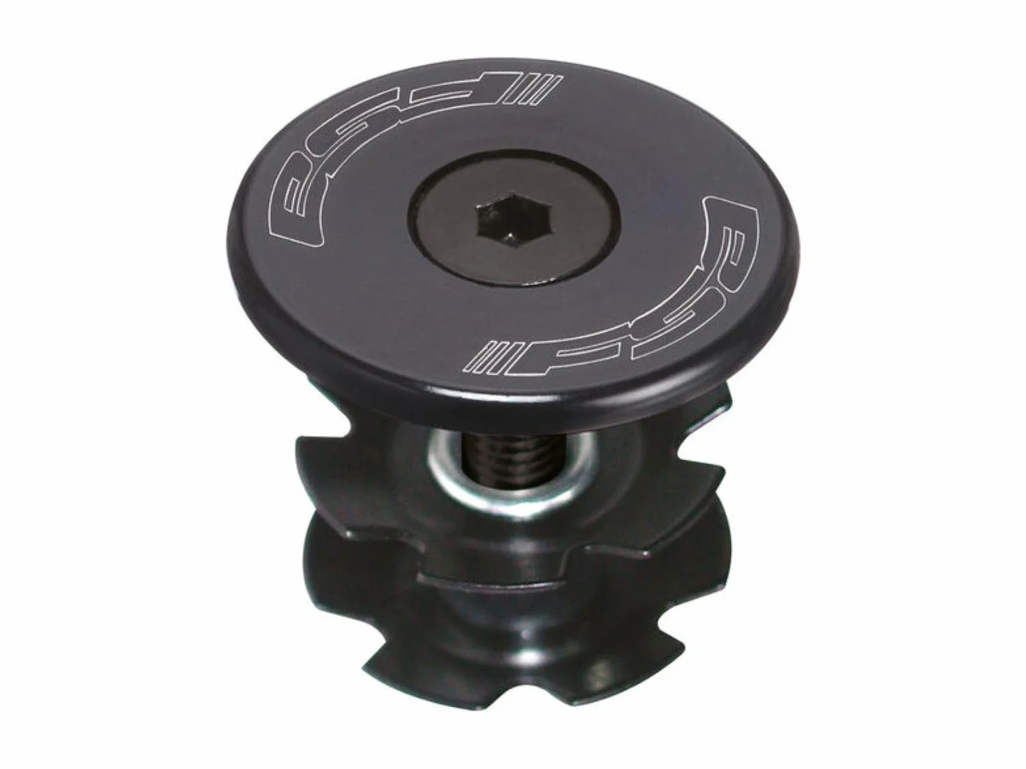 FSA Unisex Star Nut Assembly 1.1/8 Headset Compressor, czarny, 1,1/8-calowy