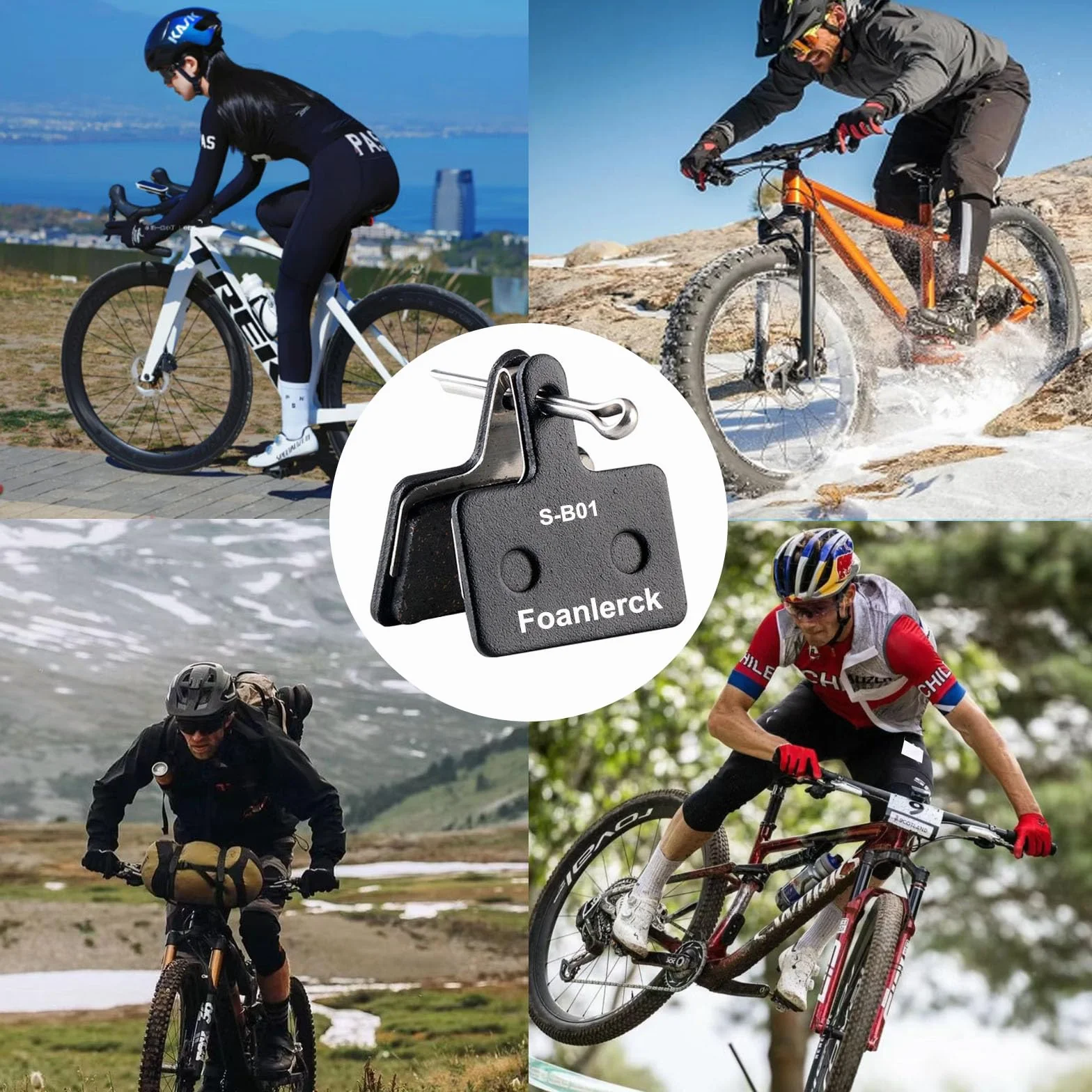 Klocki hamulcowe do rowerów Shimano B01S B03S B05S żywica półmetaliczna MT200 MT400 MT500 4 pary
