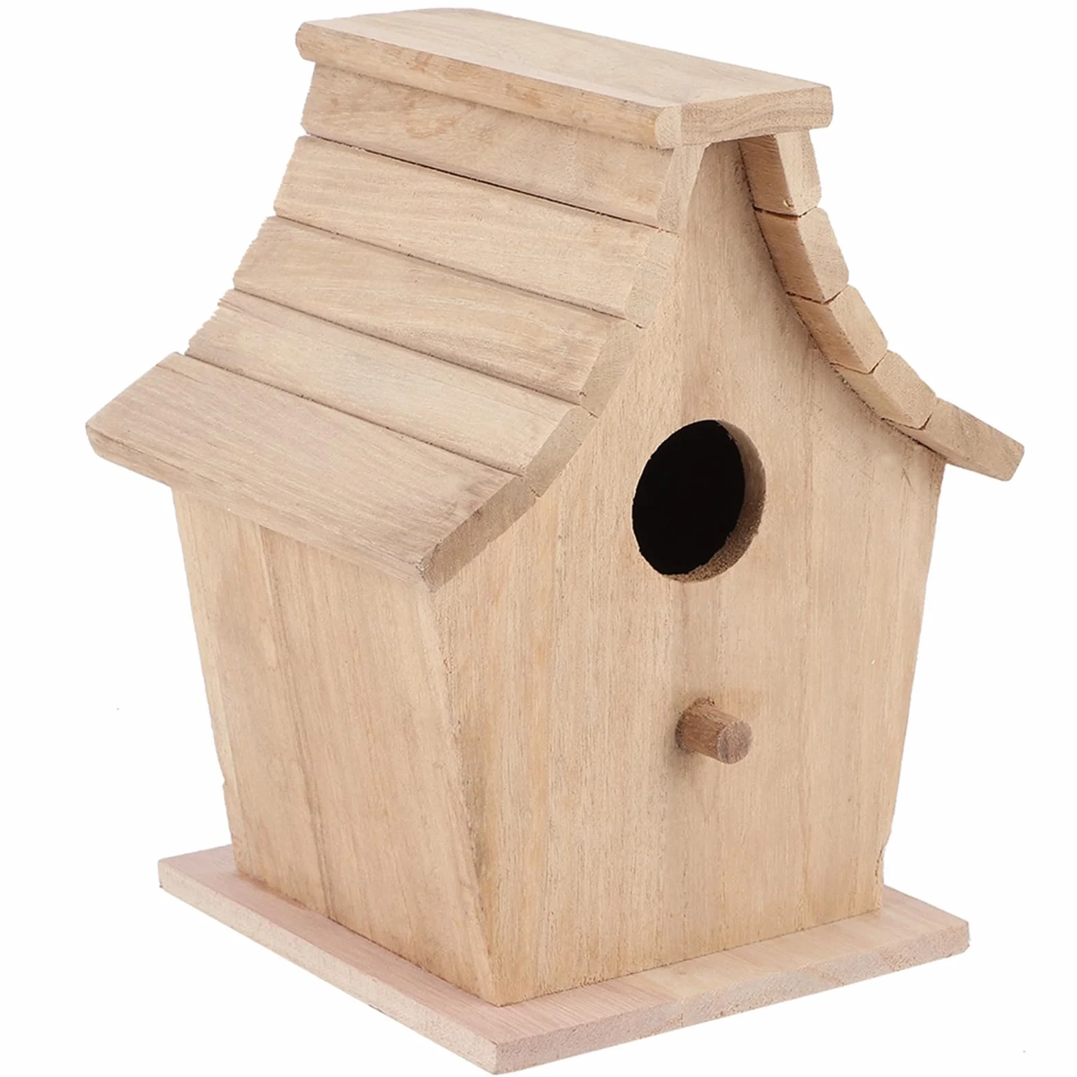 Drewniany Domek dla Ptaków Wiszący Ptak Patio w Ogrodzie Dekoracyjna Budka Lęgowa Domek dla Ptaków Wiszący Domek dla Ptaków na Zewnątrz Domowa Budka Lęgowa dla Papug Budgerigar