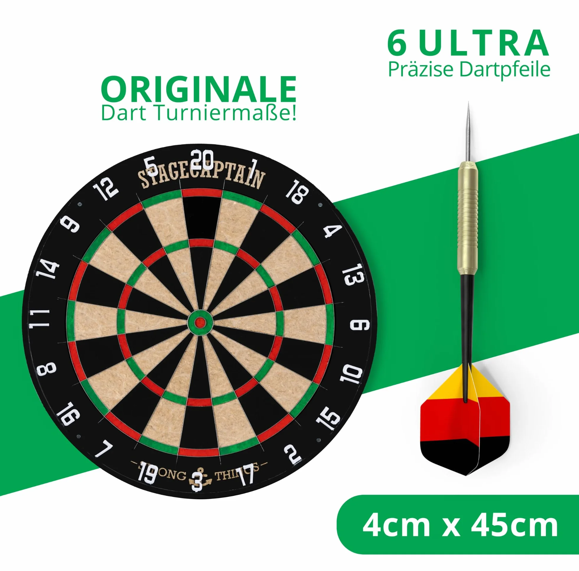 Stagecaptain DBS-1715C Bullseye Champion – Profesjonalna Stalowa Tarcza z Sizalu i 6 Rzutkami