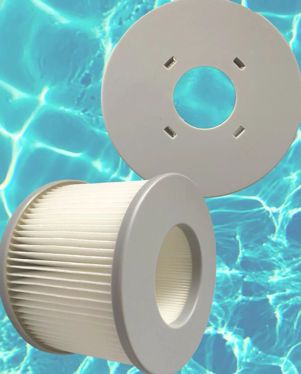 Wkłady filtrujące do jacuzzi MSPA, zestaw 2 zamiennych wkładów filtrujących do nadmuchiwanych basenów, wkład filtrujący do gorących łodzi podwodnych i przenośnego spa Bubble Spa – model od 2020
