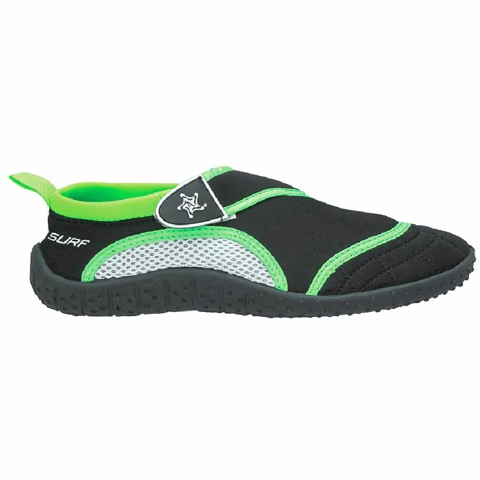 Buty Neoprenowe Abysstar Surf SR dla Dorosłych Zielony Czarny 40