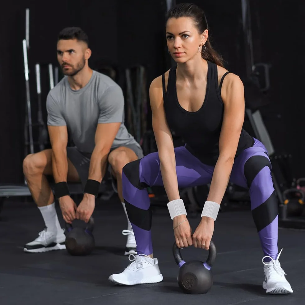 Flintronic Opaska na nadgarstek sportowa, 6 sztuk, opaska na nadgarstek, chłonne bluzy na siłownię, do tenisa, biegania, koszykówki