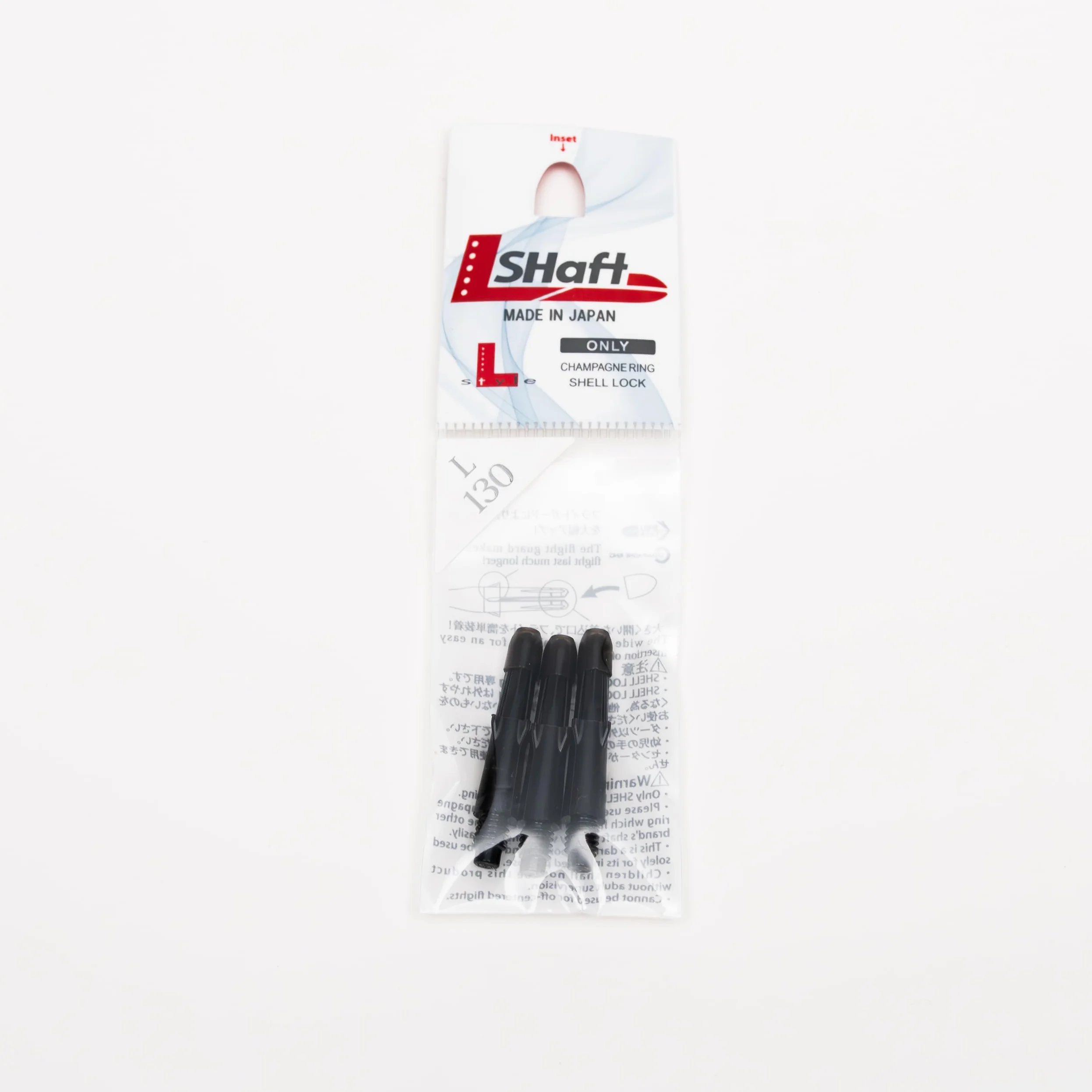 Shafty L-Style L-Shaft Locked Straight Black Extra Short 130