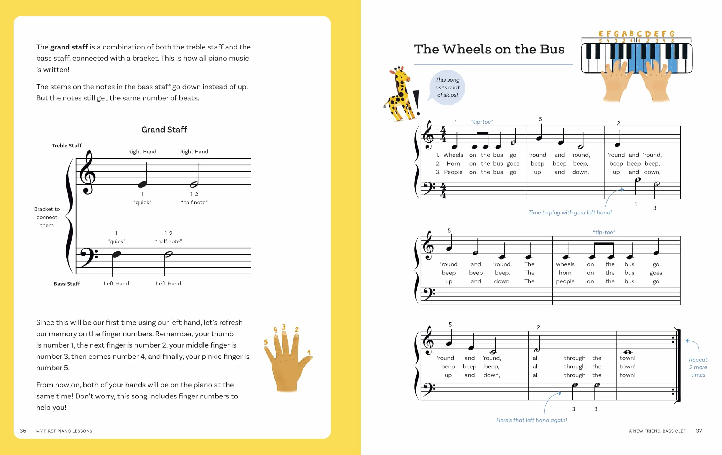 My First Piano Lessons: Fun, Easy-to-Follow Instructions for Kids