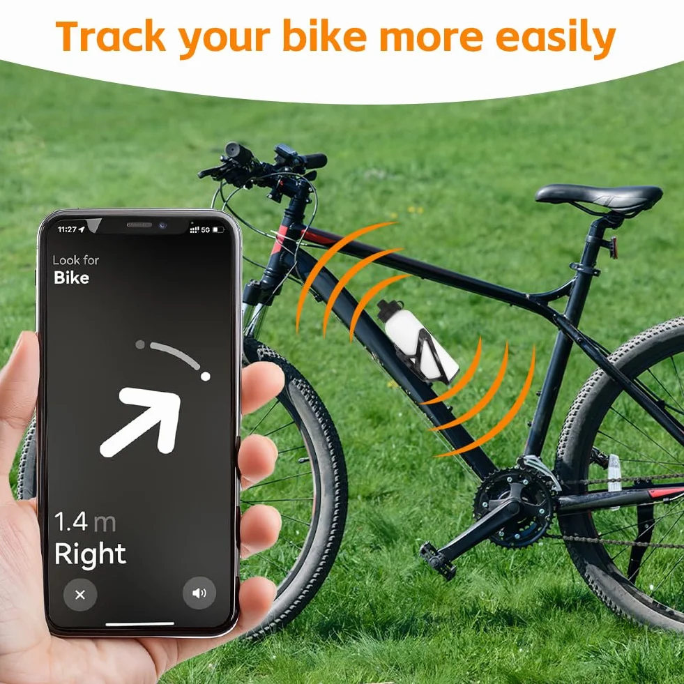 Uchwyt rowerowy do Apple AirTag, ukryty pod uchwytem na bidon rowerowy, antykradzieżowy, lokalizator GPS, uchwyt na butelkę wody do rowerów MTB, rowerów szosowych