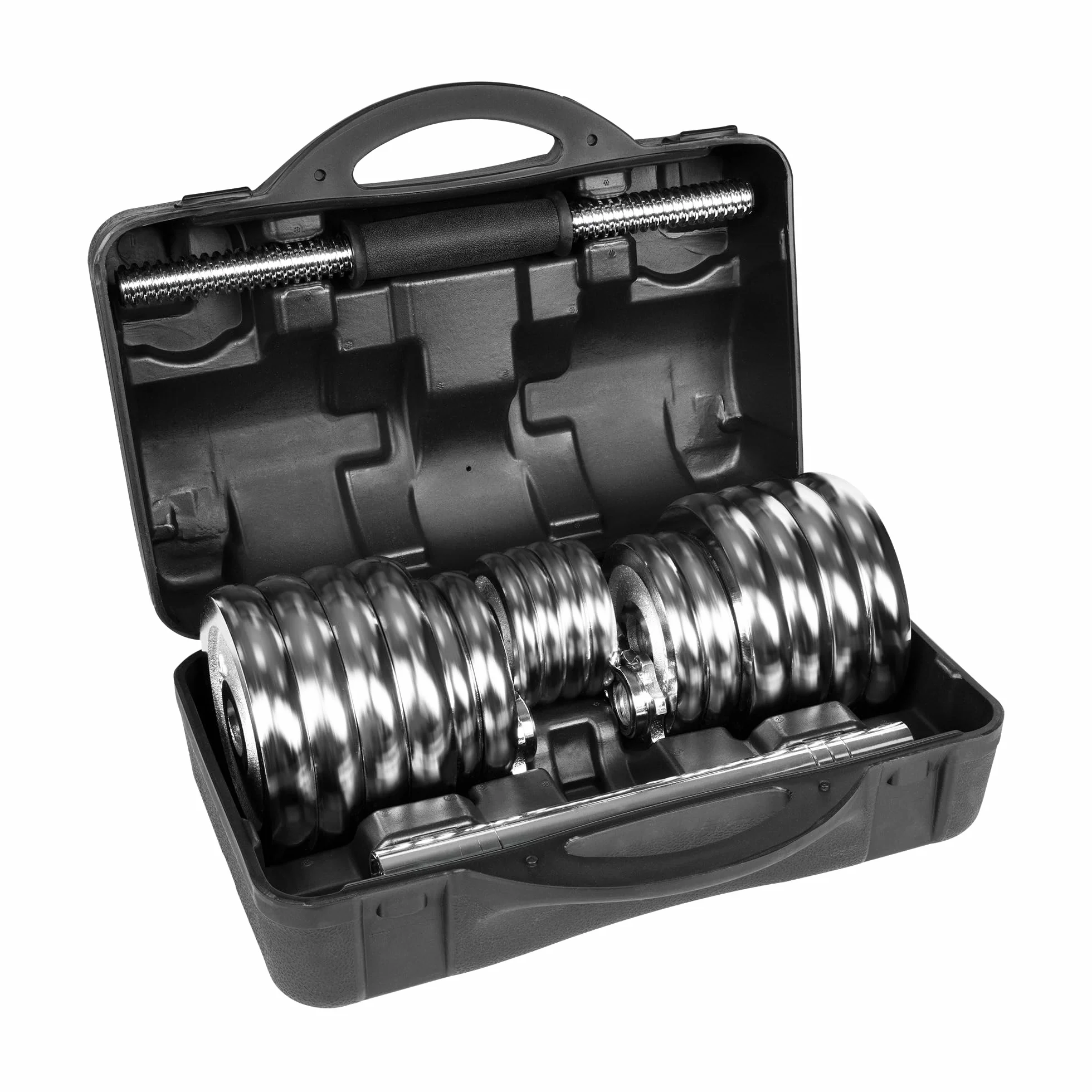 Rebel Electro Hantle Żeliwne Chromowane Zestaw 30kg Regulowane RBA-2326-30