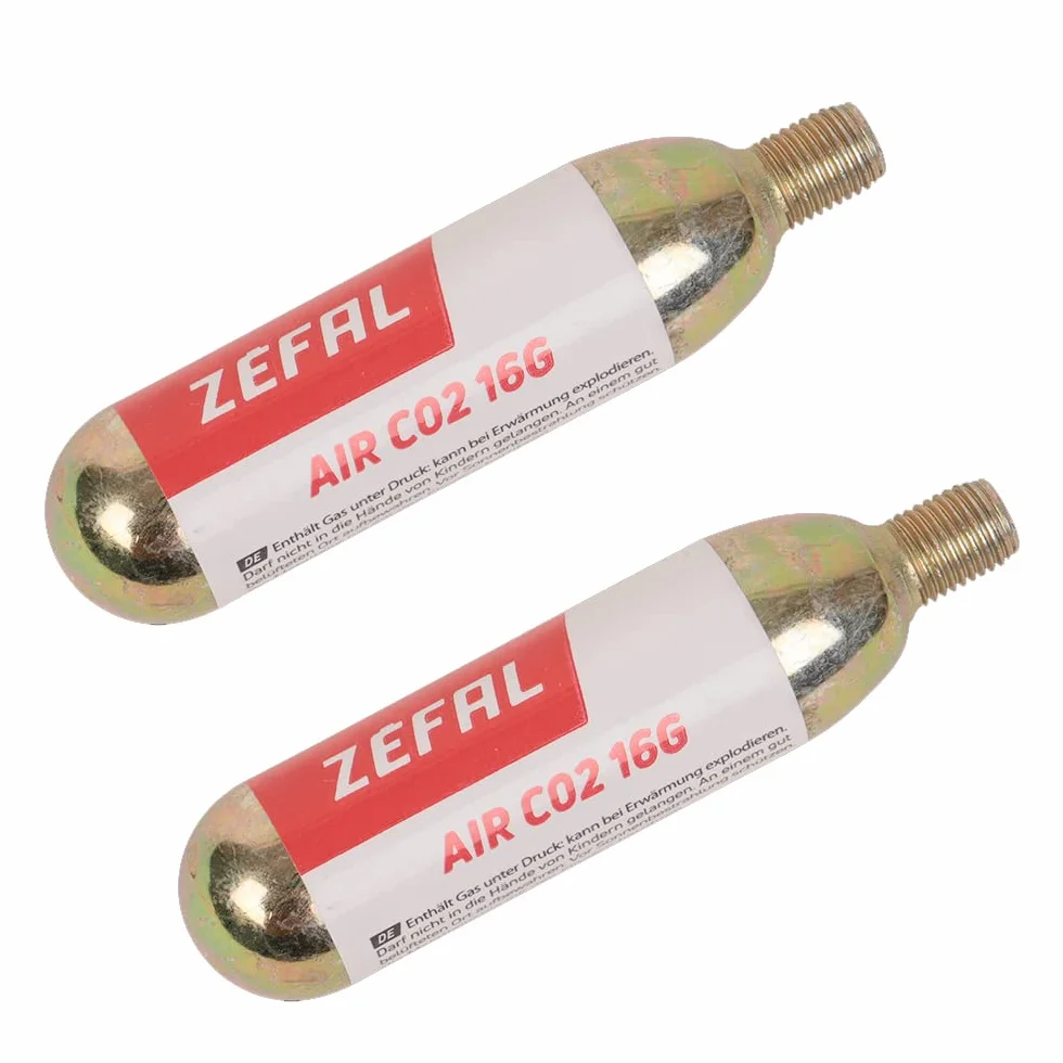 Zefal Gwintowany wkład CO2, 16 g - 2 sztuki, złoty