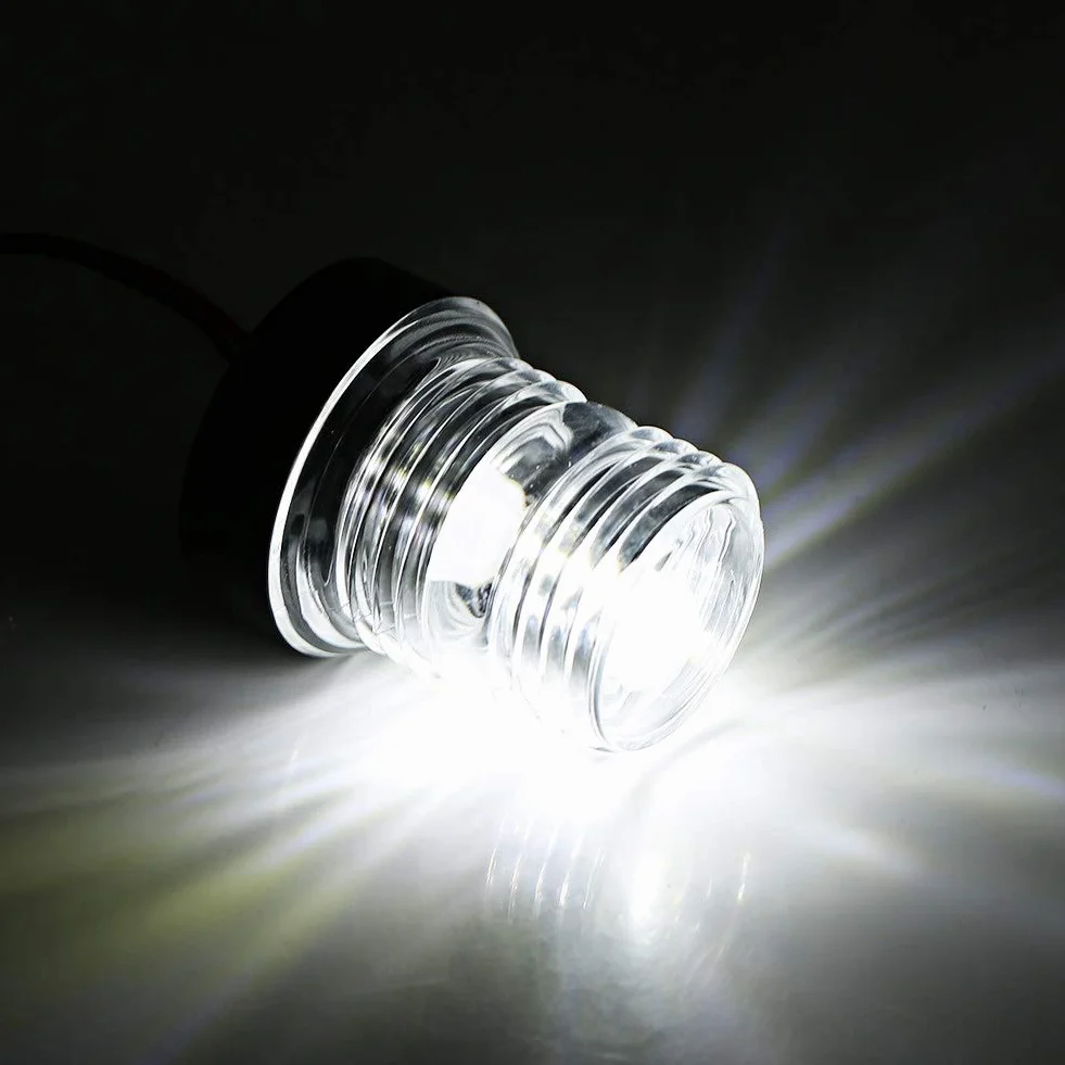 12 V białe światło LED kotwica jacht nawigacja ze wszystkimi okrągłymi 360° białe światło LED kotwica o klasie wodoszczelności IP65,Części zamienne do łodzi,jachtów