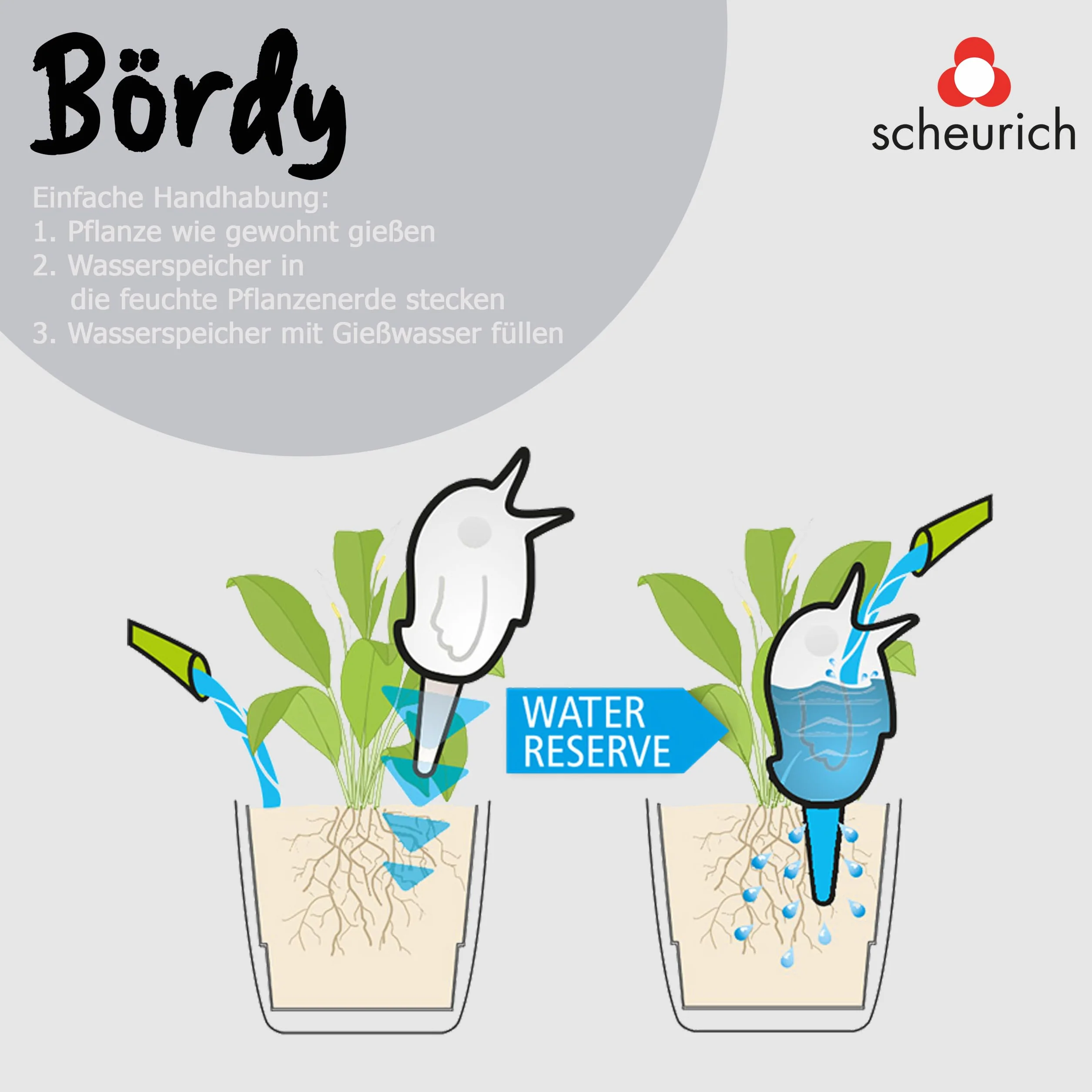 Scheurich 52888 0 XL 087/14 Bordy Dozownik Wody, 29 cm, 0.6 l, SzmaragDowy