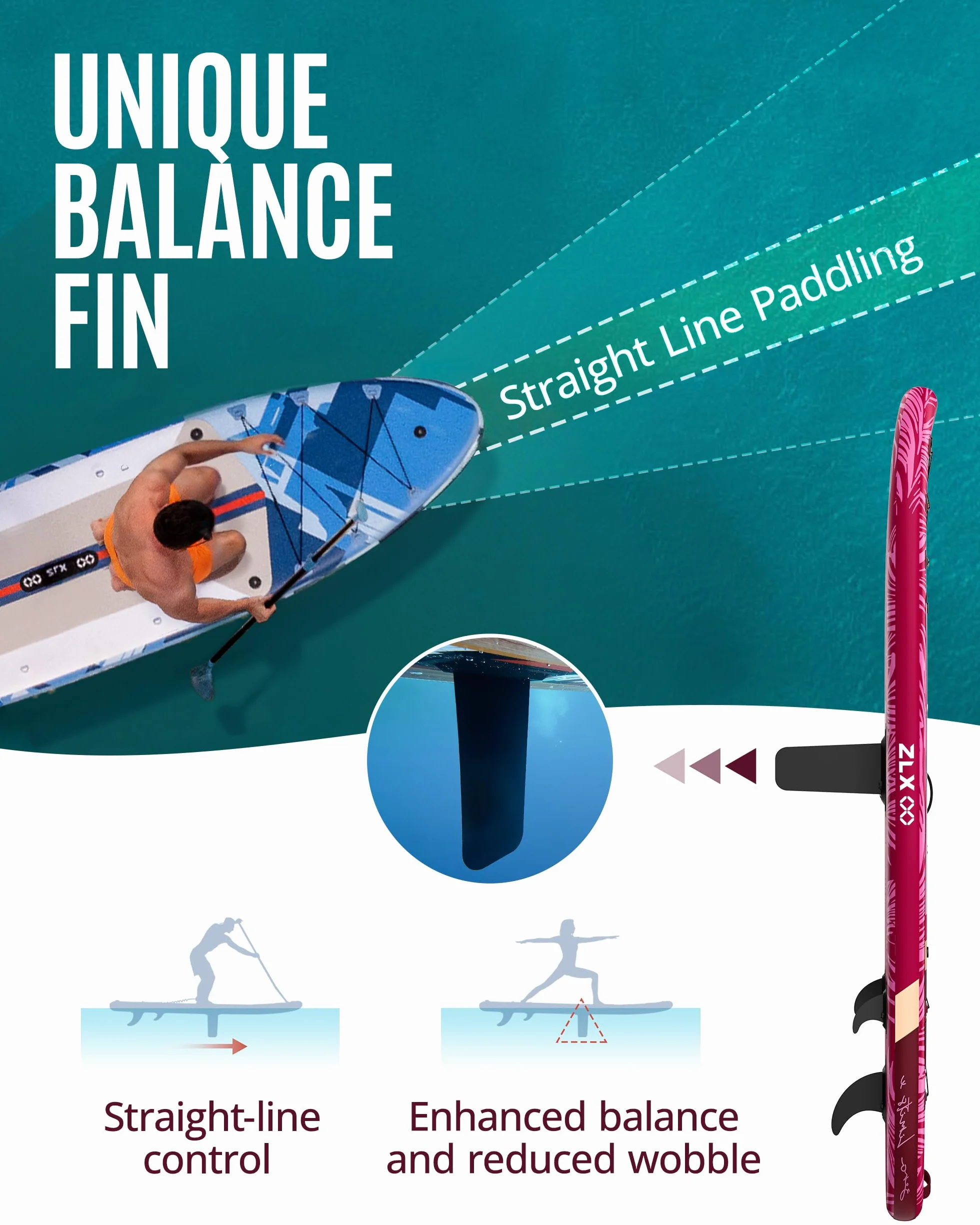 Stand Up Paddle Board nadmuchiwana 350 cm 500 kg z siedziskiem pompka wiosło SUP