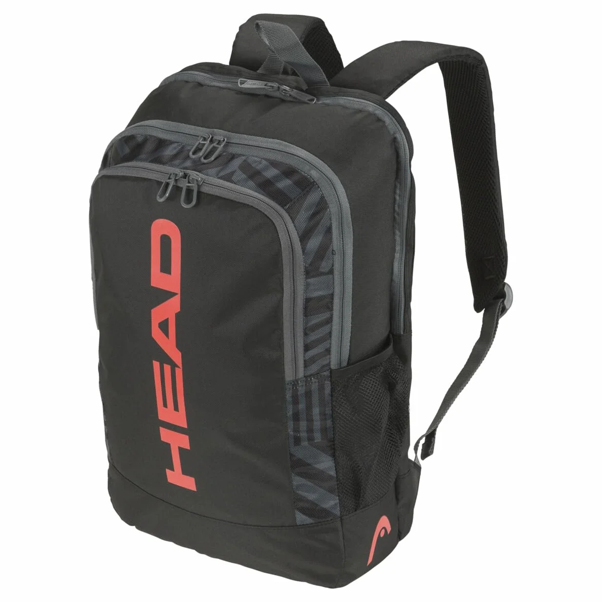 HEAD Base Backpack Plecak Tenisowy, Czarny, Pomarańczowy, 17L