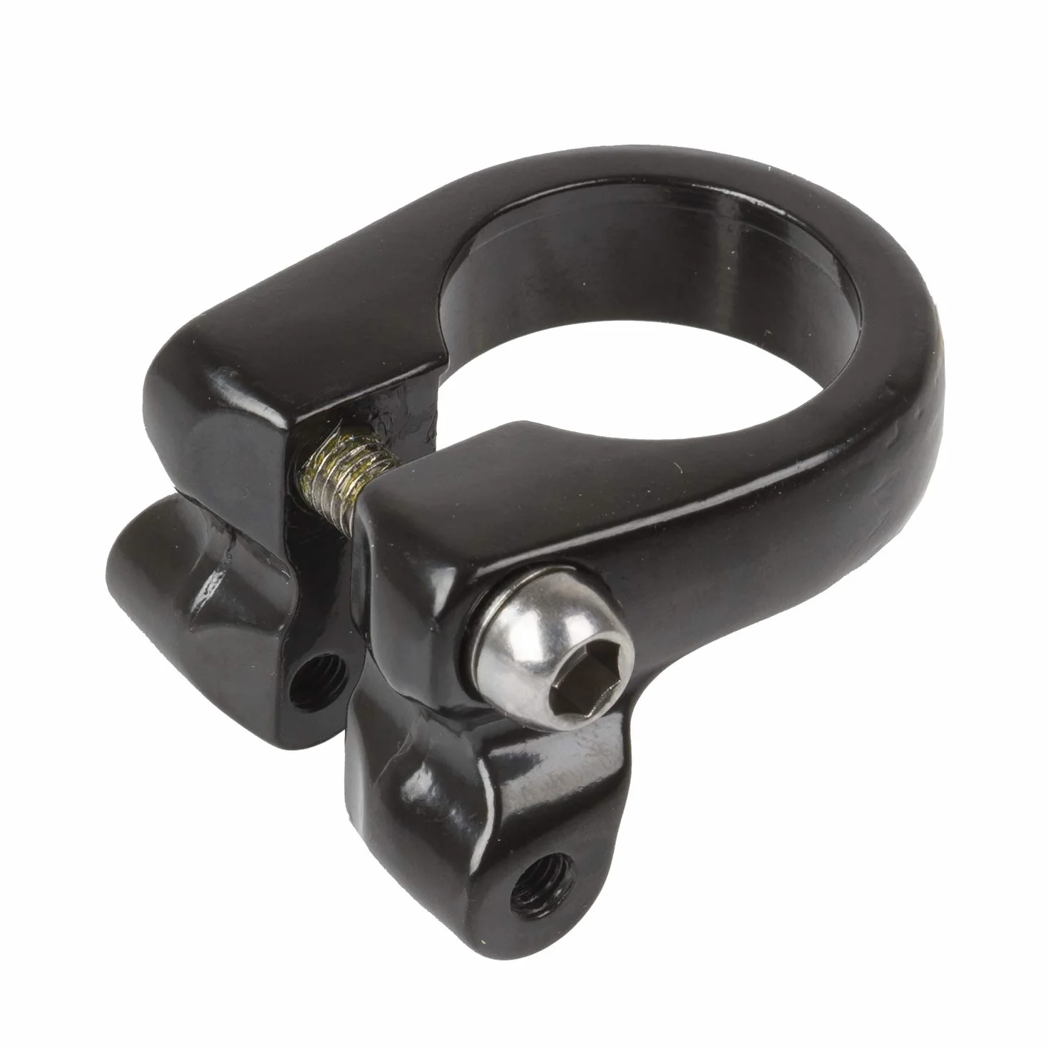 M-WAVE Unisex – zacisk siodełka dla dorosłych RACKY z mocowaniem do bagażnika, czarny, Ø 34,9 mm