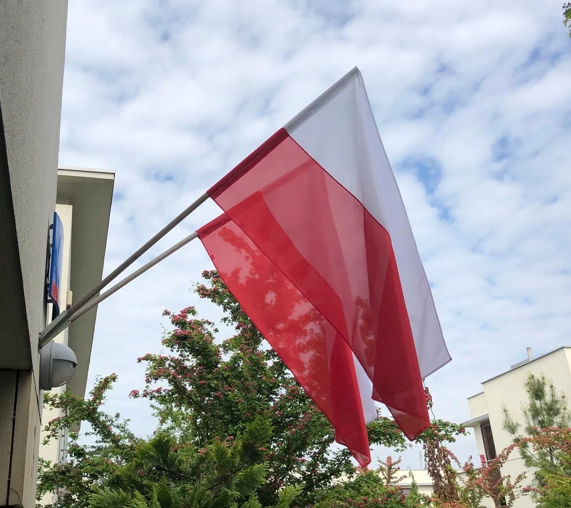 Uchwyt do flag podwójny