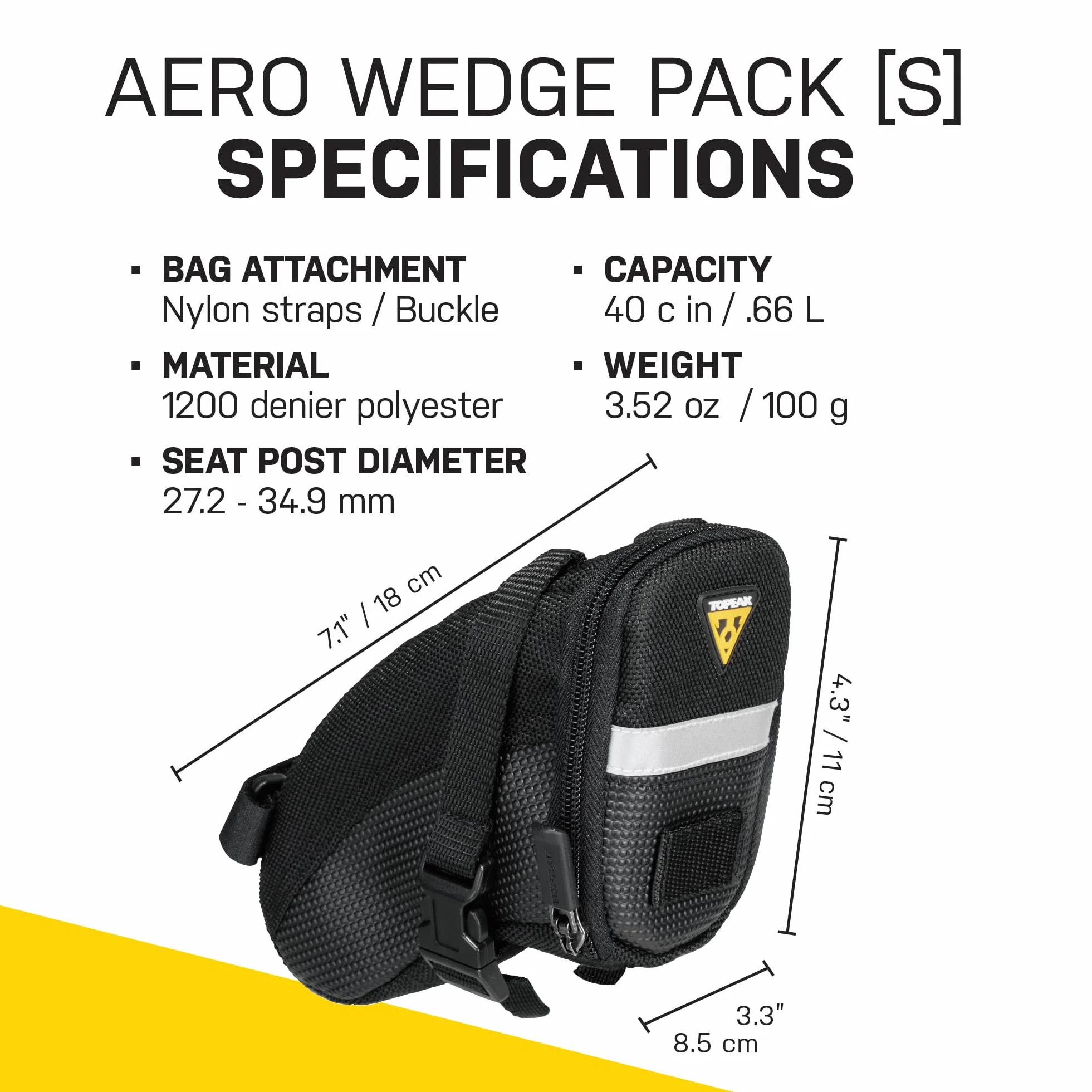 Aero Wedge Pack torba na siodełko - rozmiar M