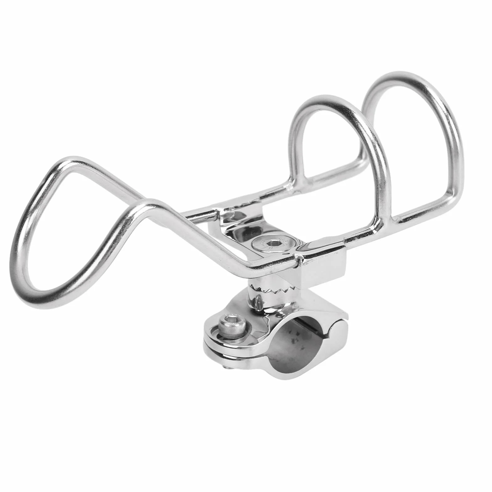 Zacisk Uchwytu na wędkę, Wygodny Uchwyt na wędkę do łodzi, Eleganckie Delikatne Polerowanie Kajaka (32mm)